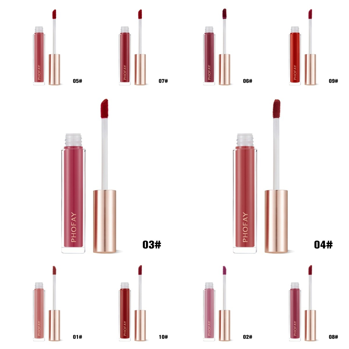 PHOFAY Non-Sticky Lip Gloss