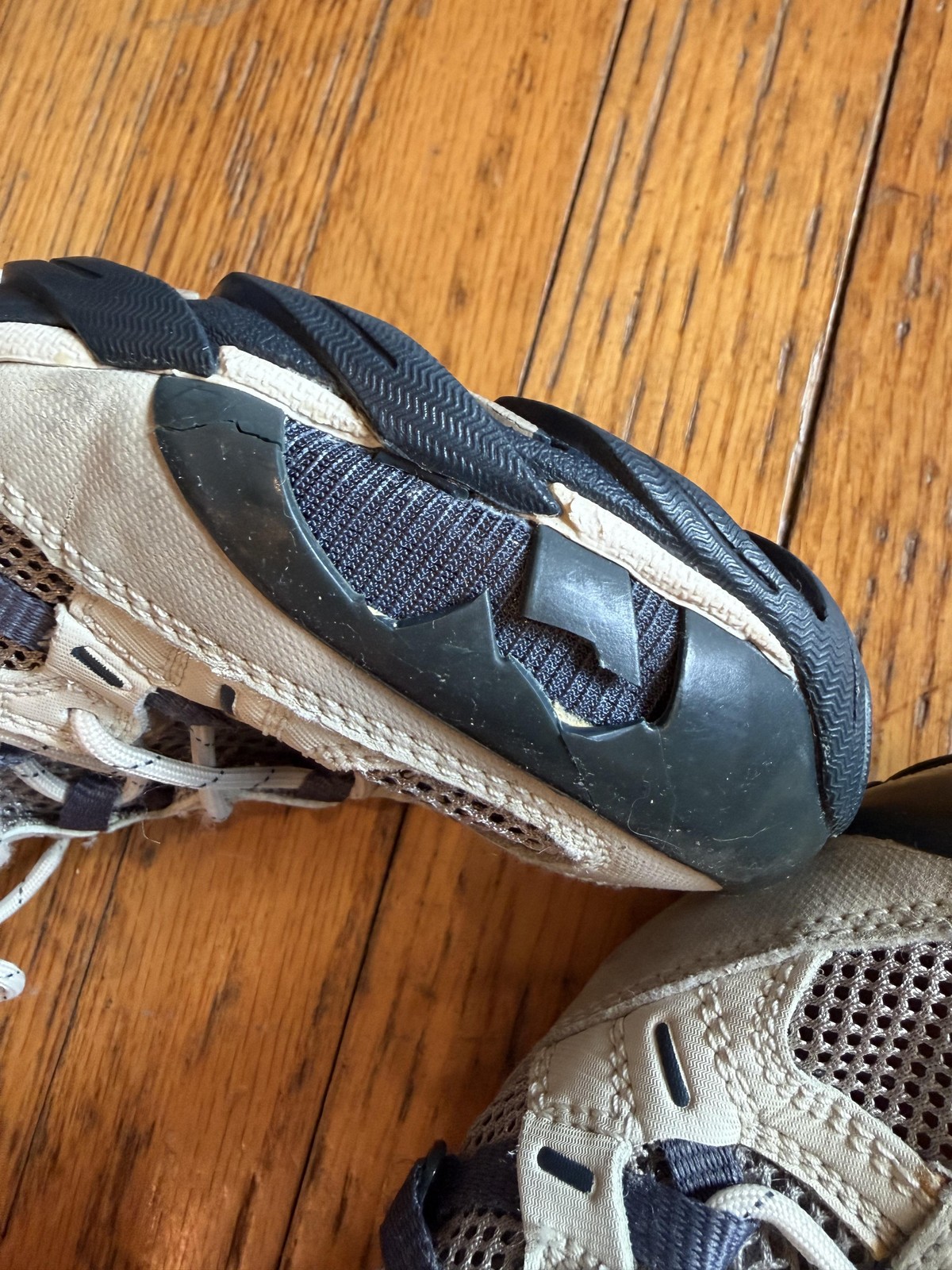 Merrell Shoes Mens Size 8 Beige Mesh Continuum Vibram Hiking Trail Sneakers