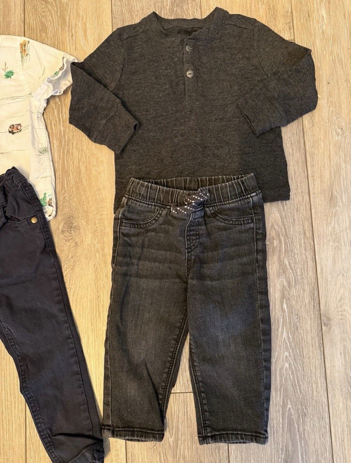 12-18 month boy Bundle Jeans Shirts outfits HUGE Lot Winter Fall