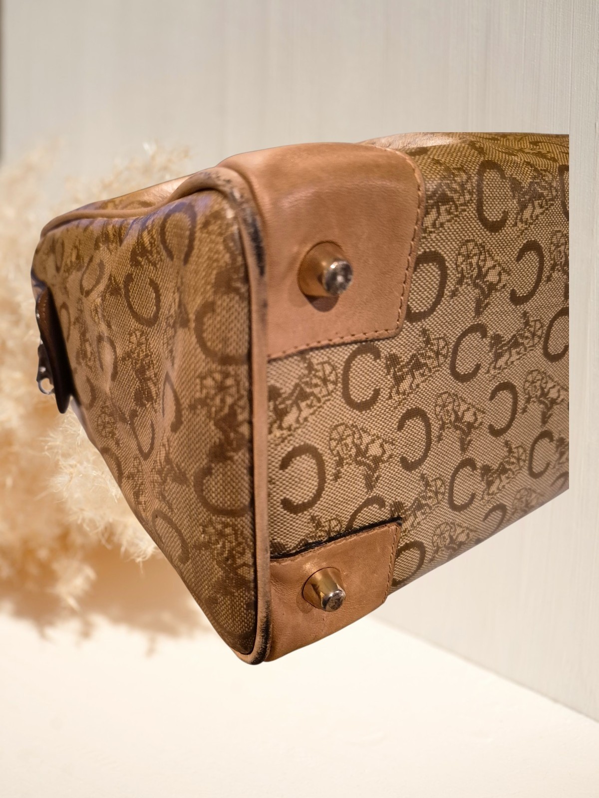 Vintage CELINE C Macadam Boston Bag