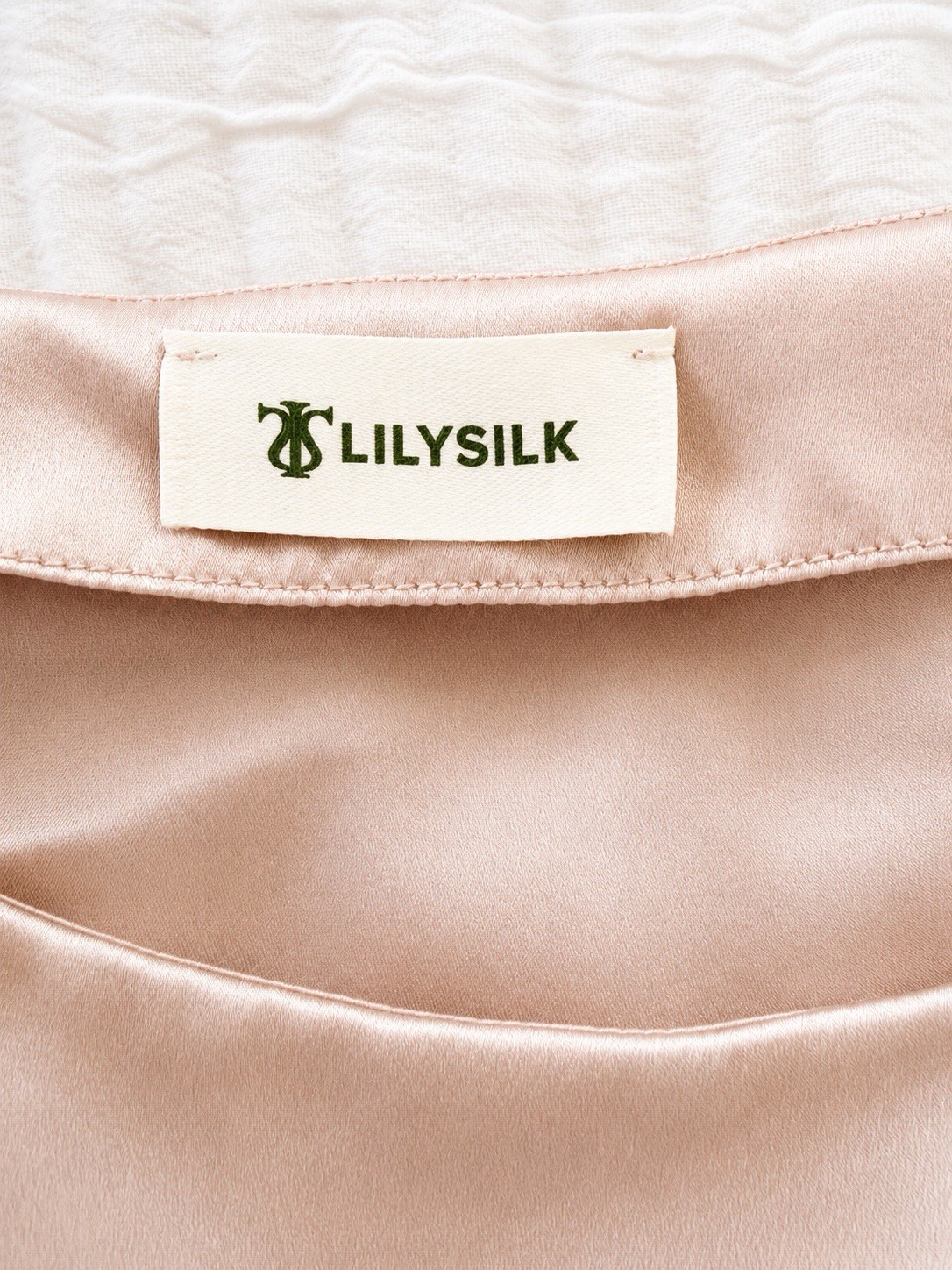 LILYSILK Blush Pink Mulberry Silk Blend Blouse Size S