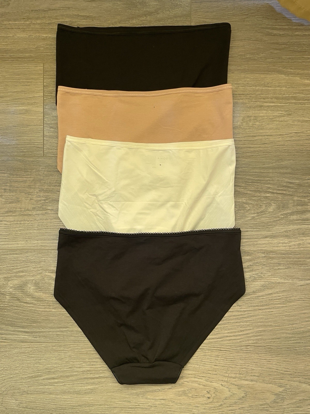 $72 Soma High Leg Panty Lot ~ 4 Pairs ~Large~Vanishing Edge~ No Show~NWT❤️