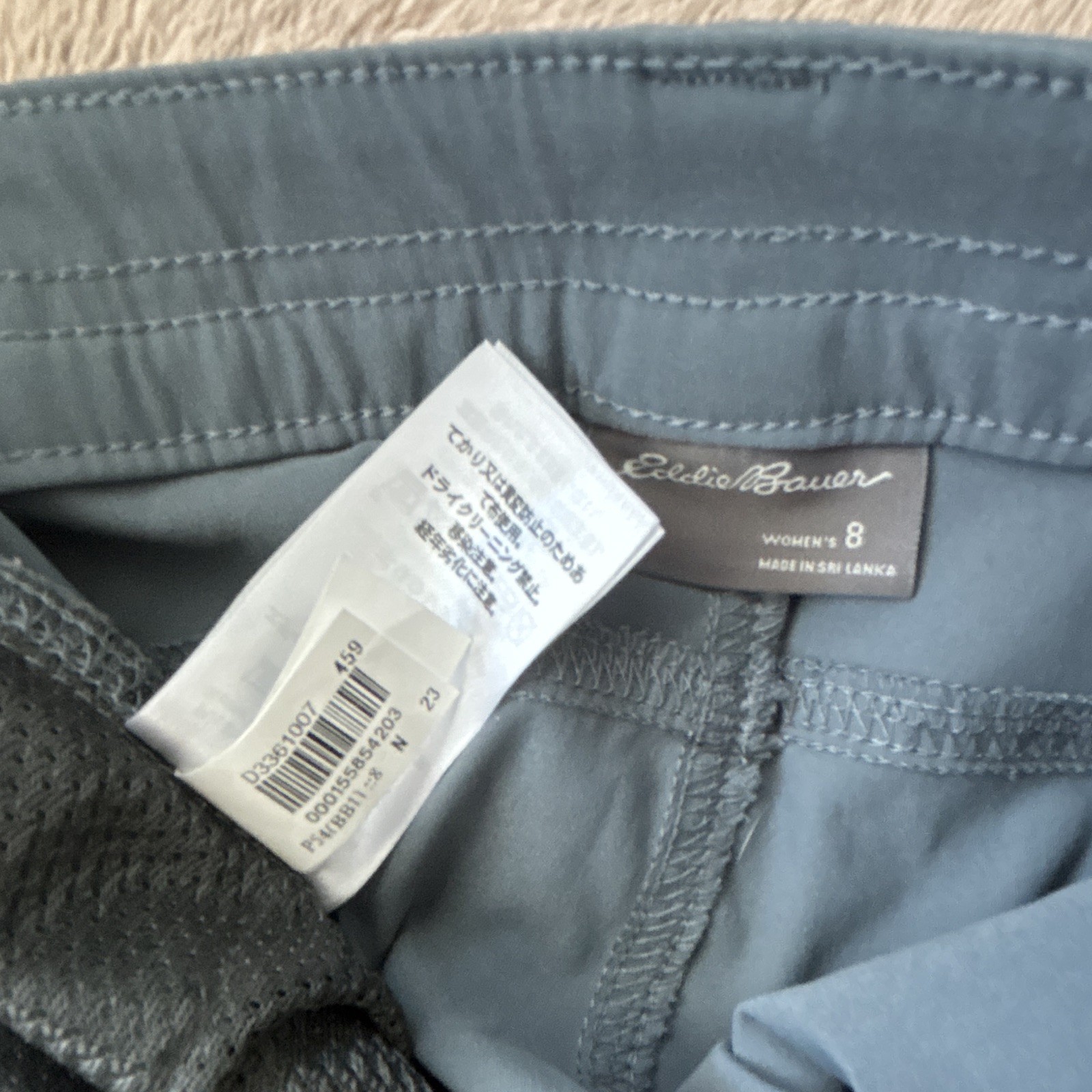 Eddie Bauer Men’s Gray Casual Pants 30W Regular Fit Straight Flat Front
