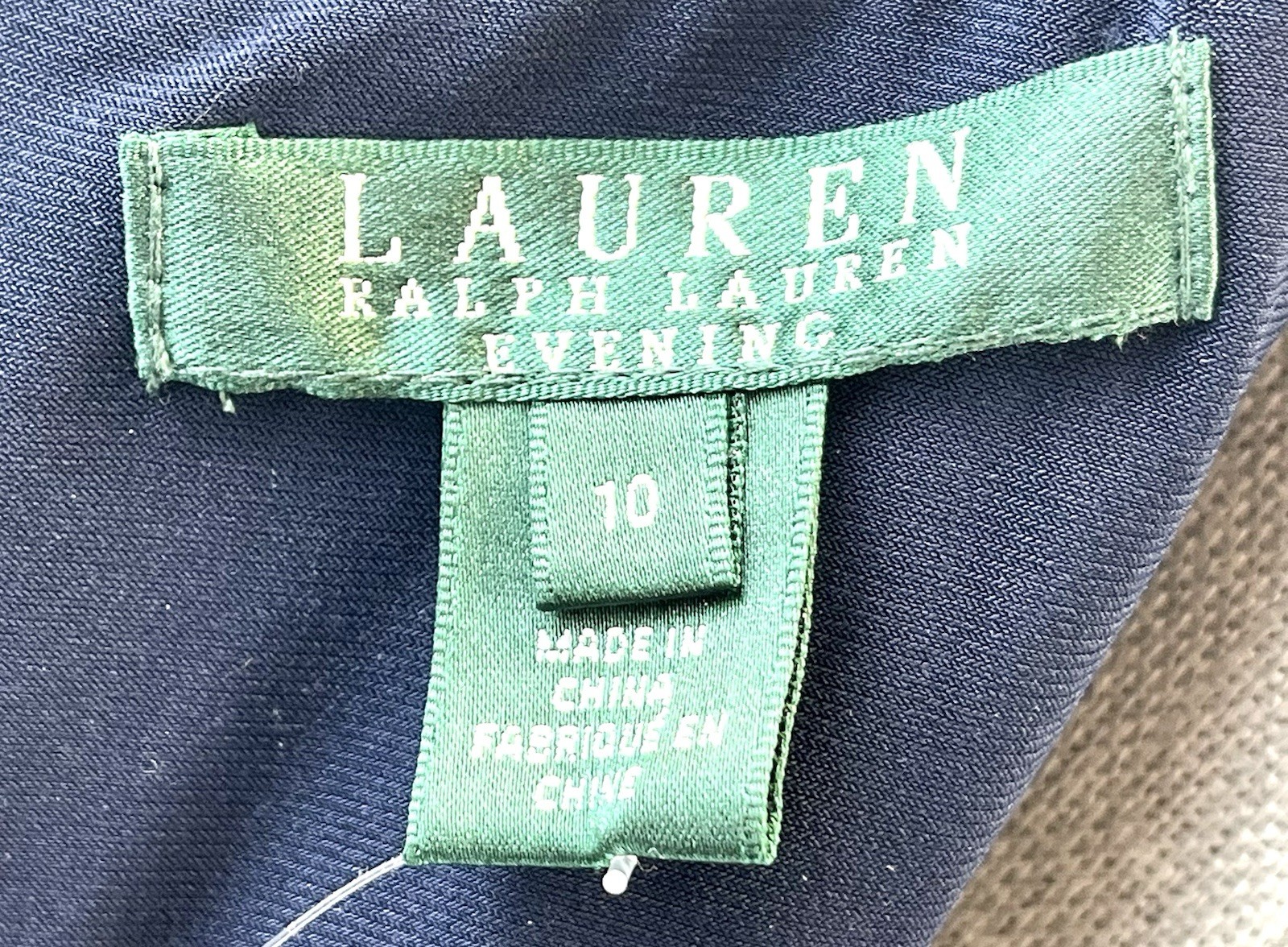 LAUREN RALPH LAUREN Size 10 Navy Polyester/Elastane Sequined Dress NWT