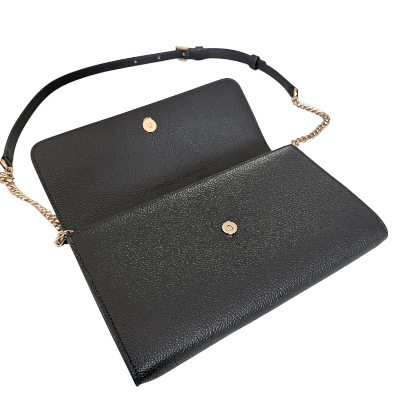 Versace Virtus Wallet on Chain Black Vitello Leather Bag 1006264 Nero-Oro