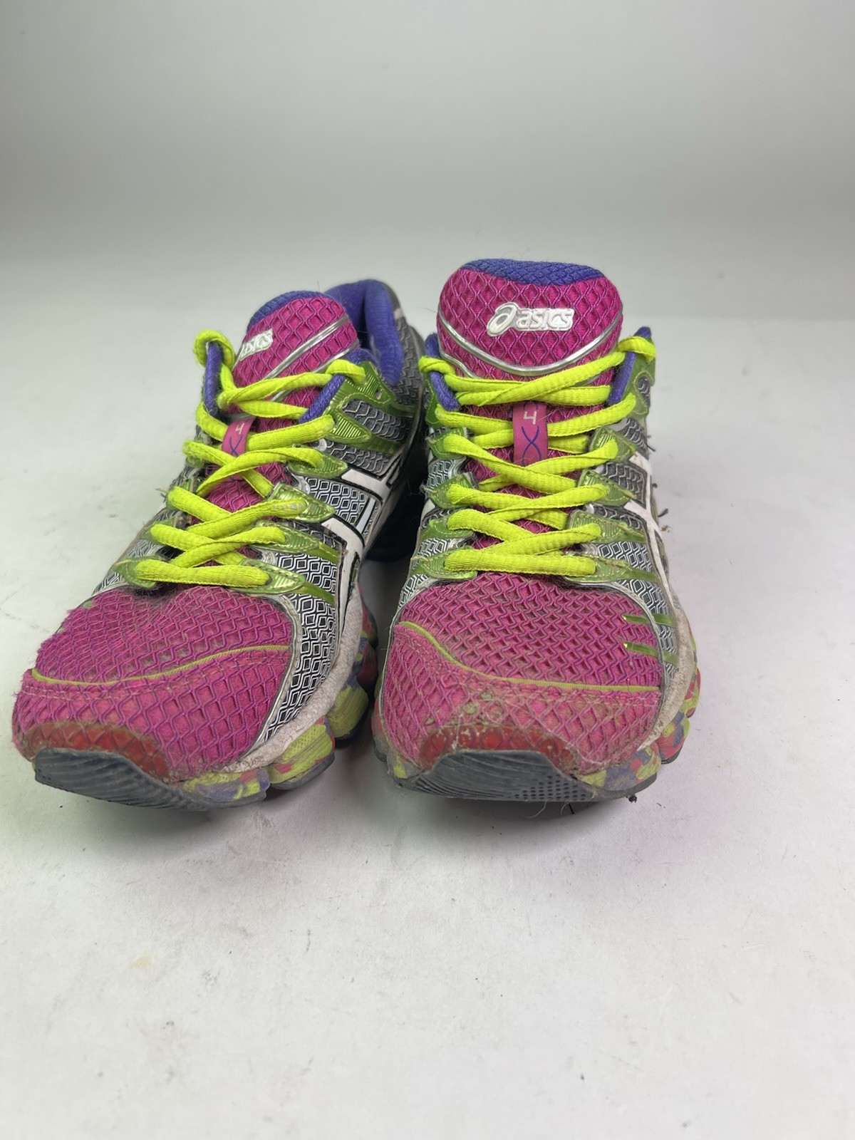 ASICS Gel Kinsei 4 Running Pink Purple Green White T189Q Women’s Size 8