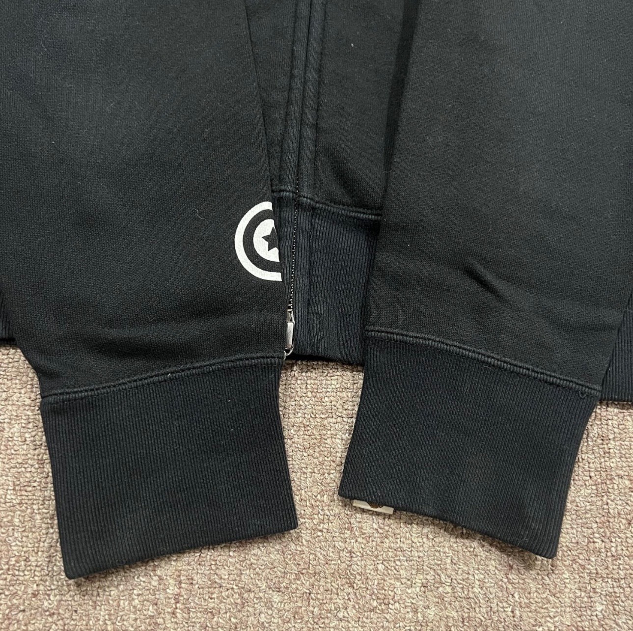 Black bape hoodie authentic small