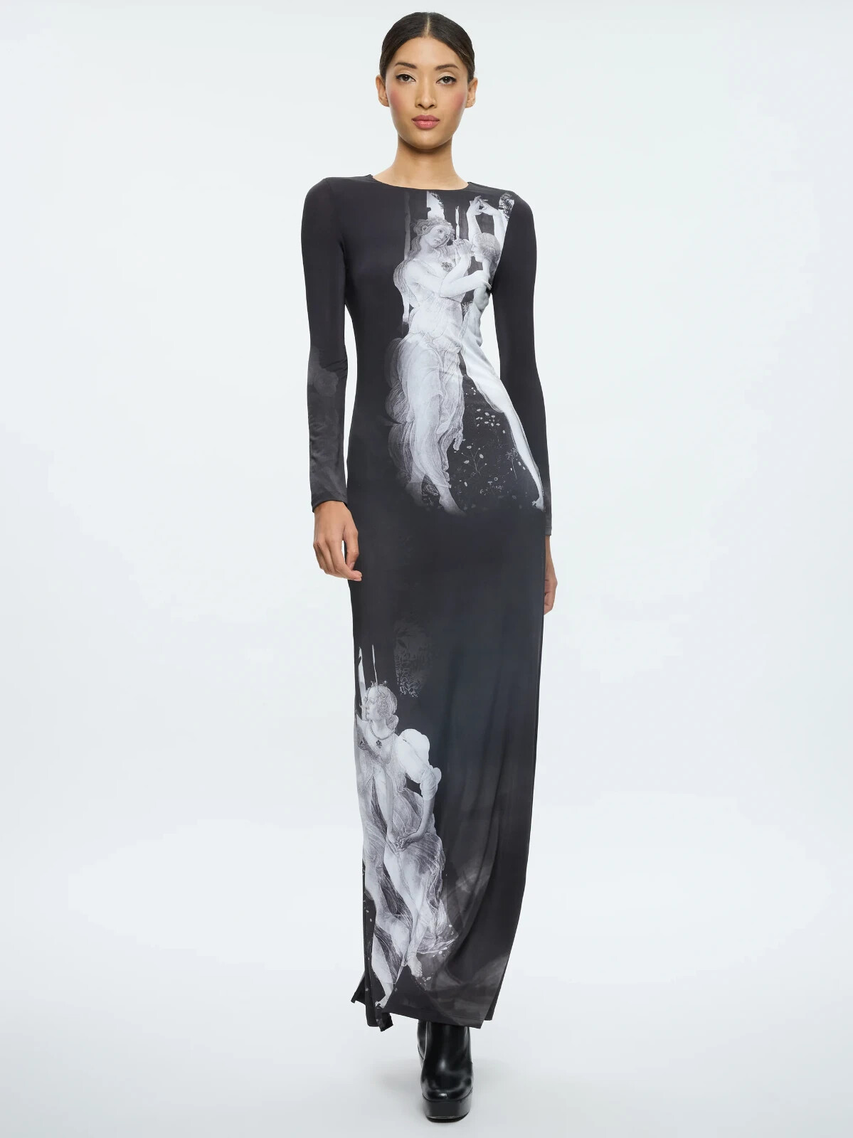 ALICE & OLIVIA ( 0 )DELORA RENAISSANCE FRESCO MAXI DRESS NWT MSRP$495