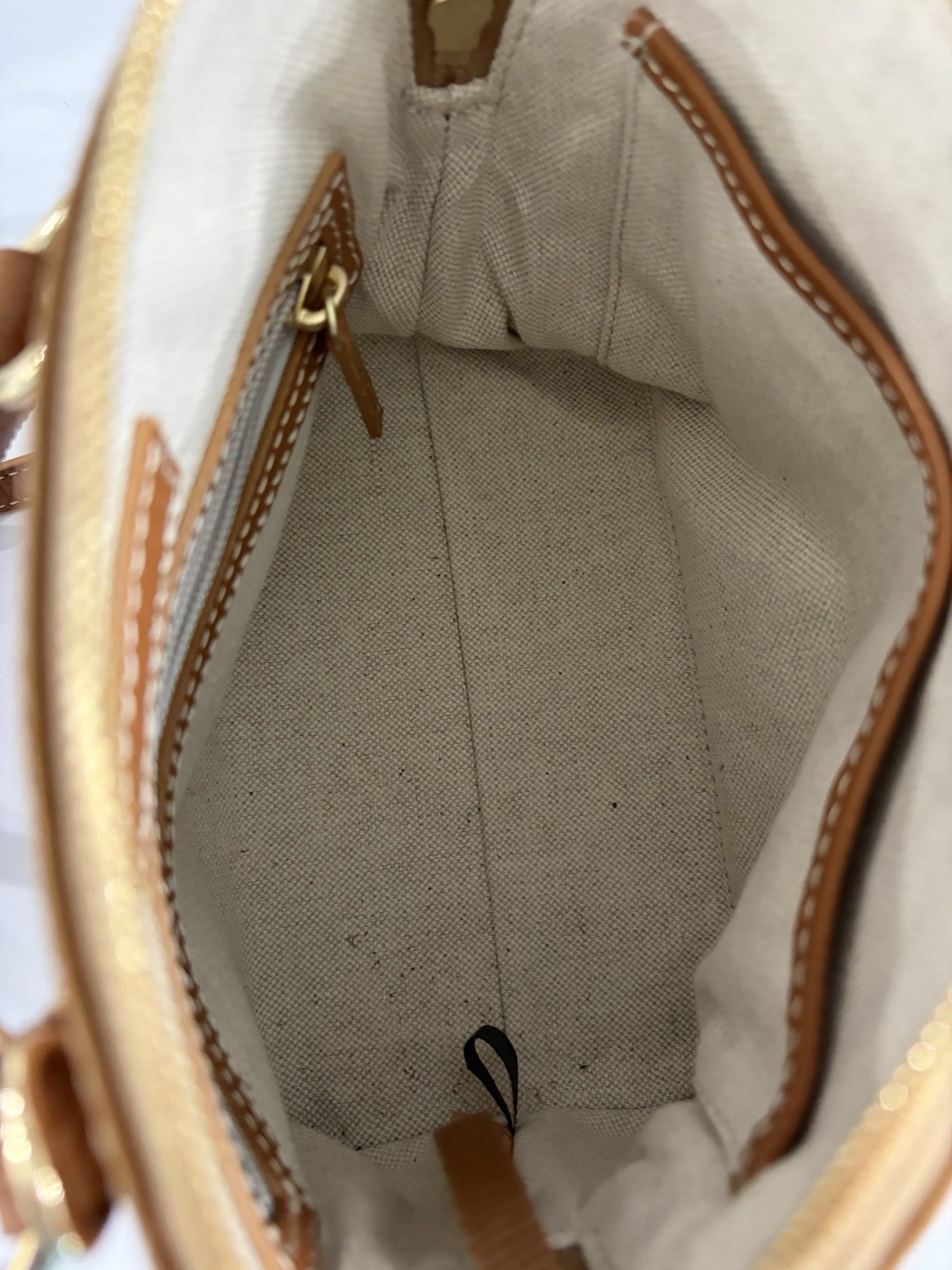 Dooney & Bourke Lucca Leather Satchel In Caramel W/Matching Lucca Flap Wallet
