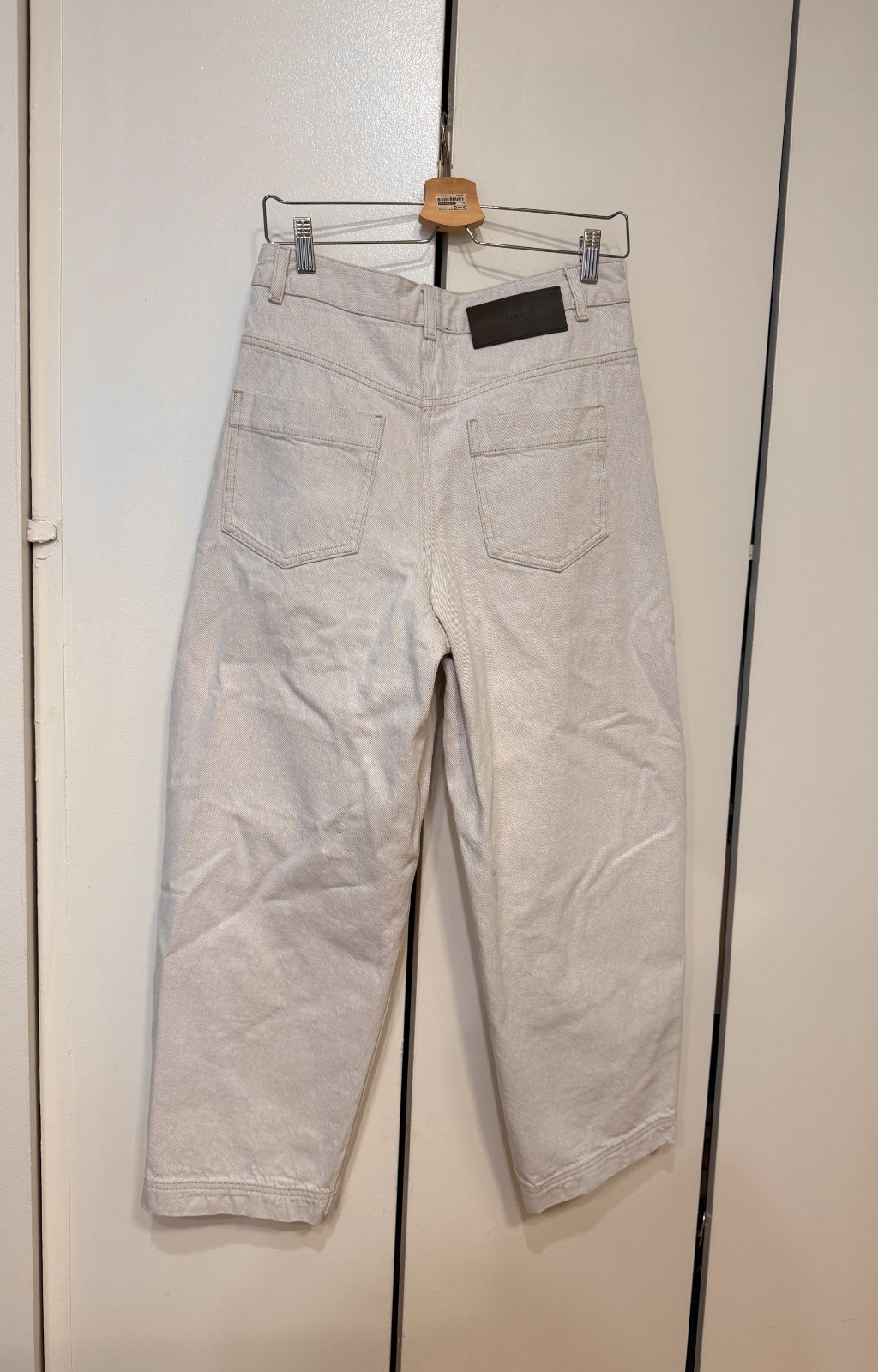 NWT Souer Clovis Trousers in Wide Curved Denim Cut Womens Size FR36/US4