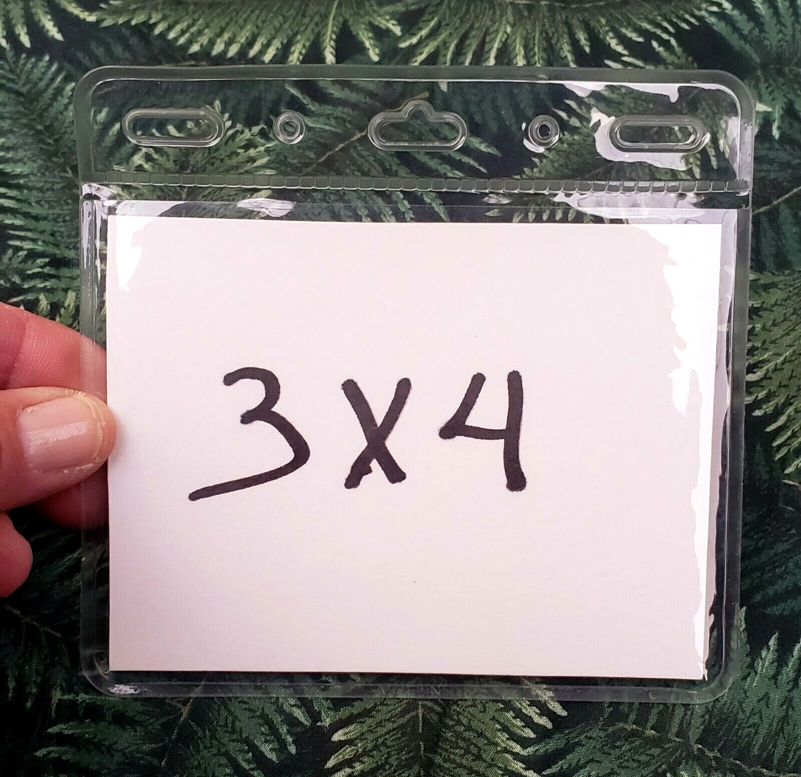 ID BADGE HOLDER Card Saver (2 pcs)-Protector~Horizontal 4″x 3″ (2 pcs)