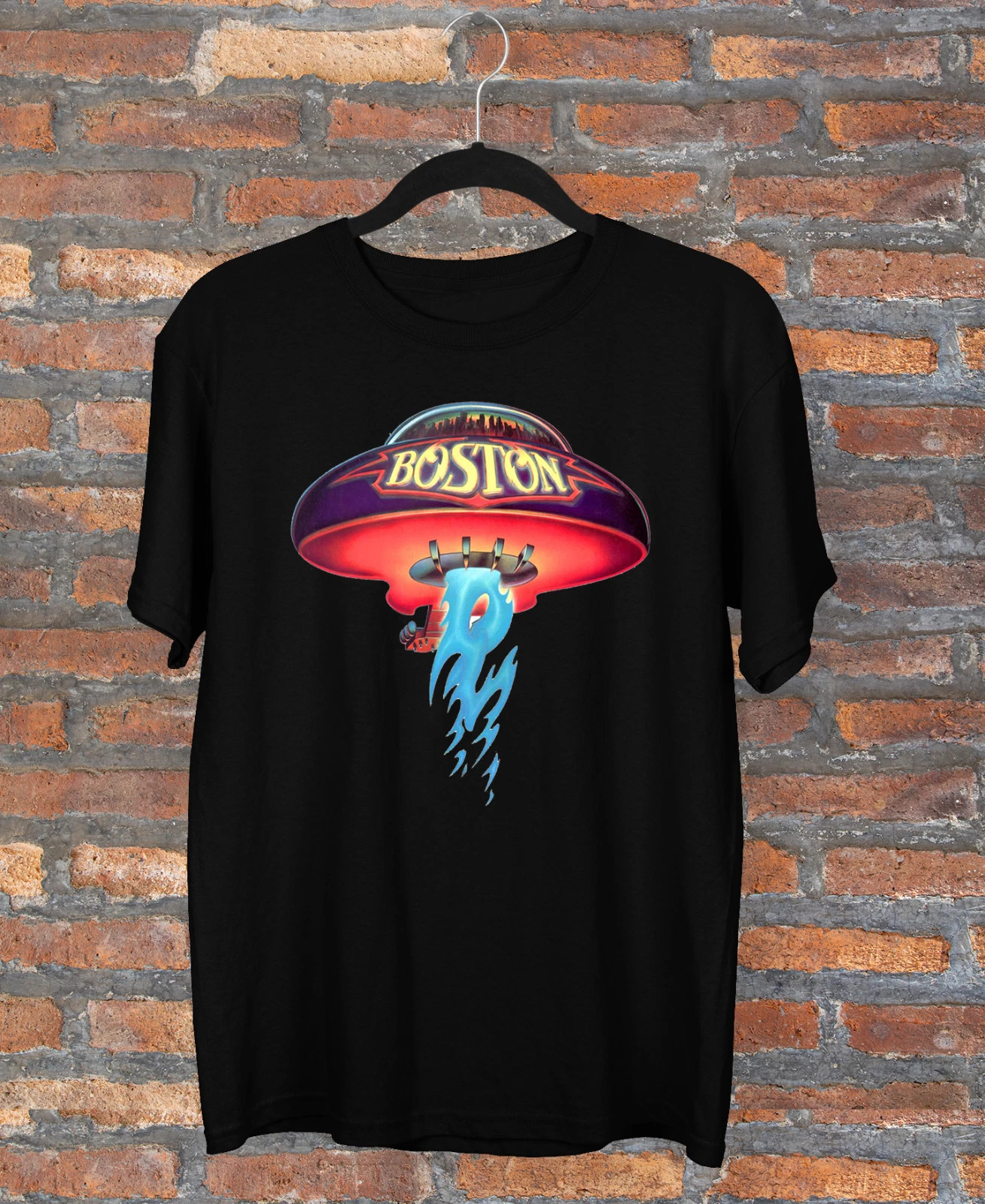 Boston band Tour Men T-shirt Black Cotton Tee All Sizes S to 5X