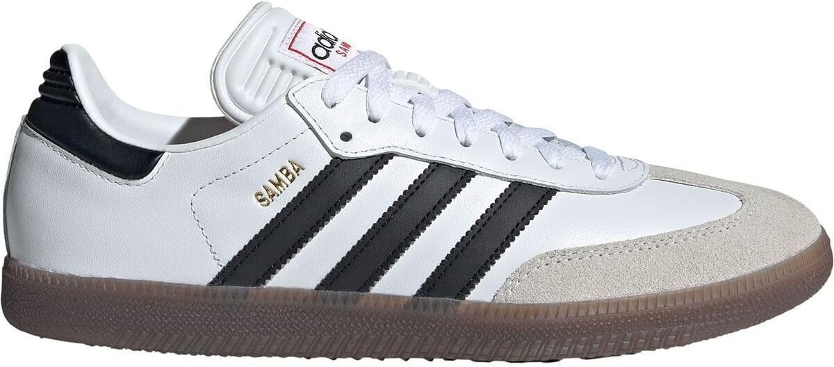 adidas Unisex Samba Indoor Sneaker, White/Black/Vivid Red, 9 US Men – NEW w/ BOX