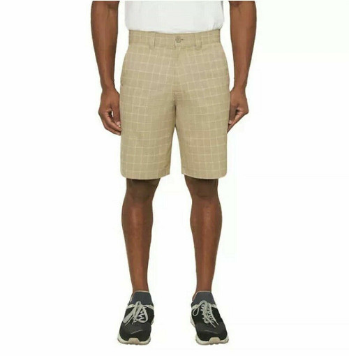 HANG TEN MEN’S STRETCH COMFORT WAISTBAND WALK SHORTS (PELICAN, 32W) NWT