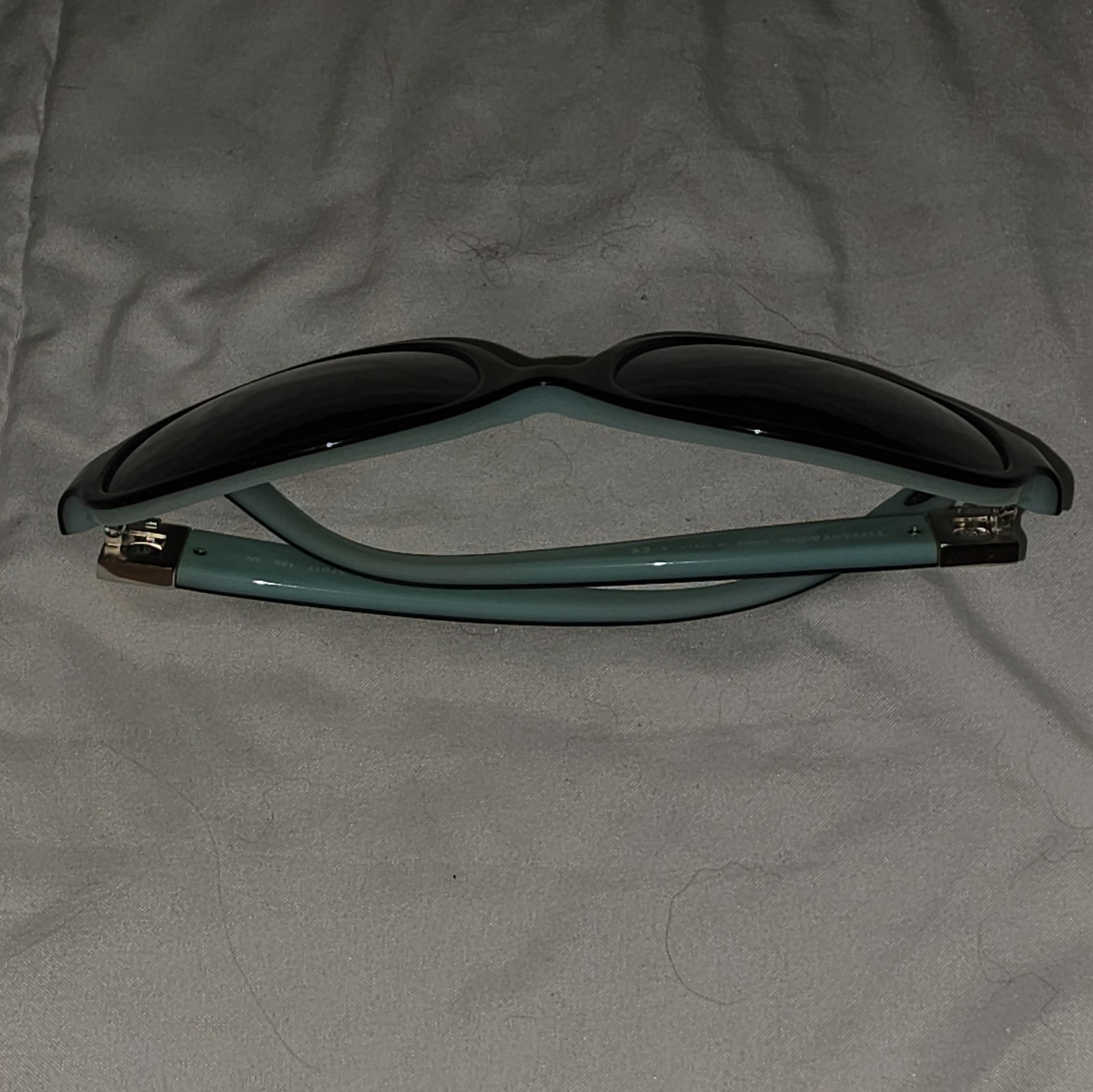 Tiffany & Co. Women’s Cat Eye Sunglasses Blue Frame Purple Gradient Lenses Set