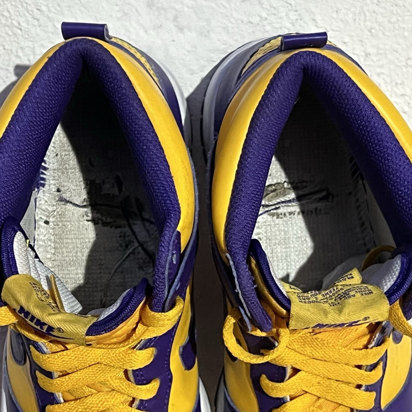 Nike Dunk High ‘Lakers’ Purple/Gold Skate Shoes – Sz 5.5Y
