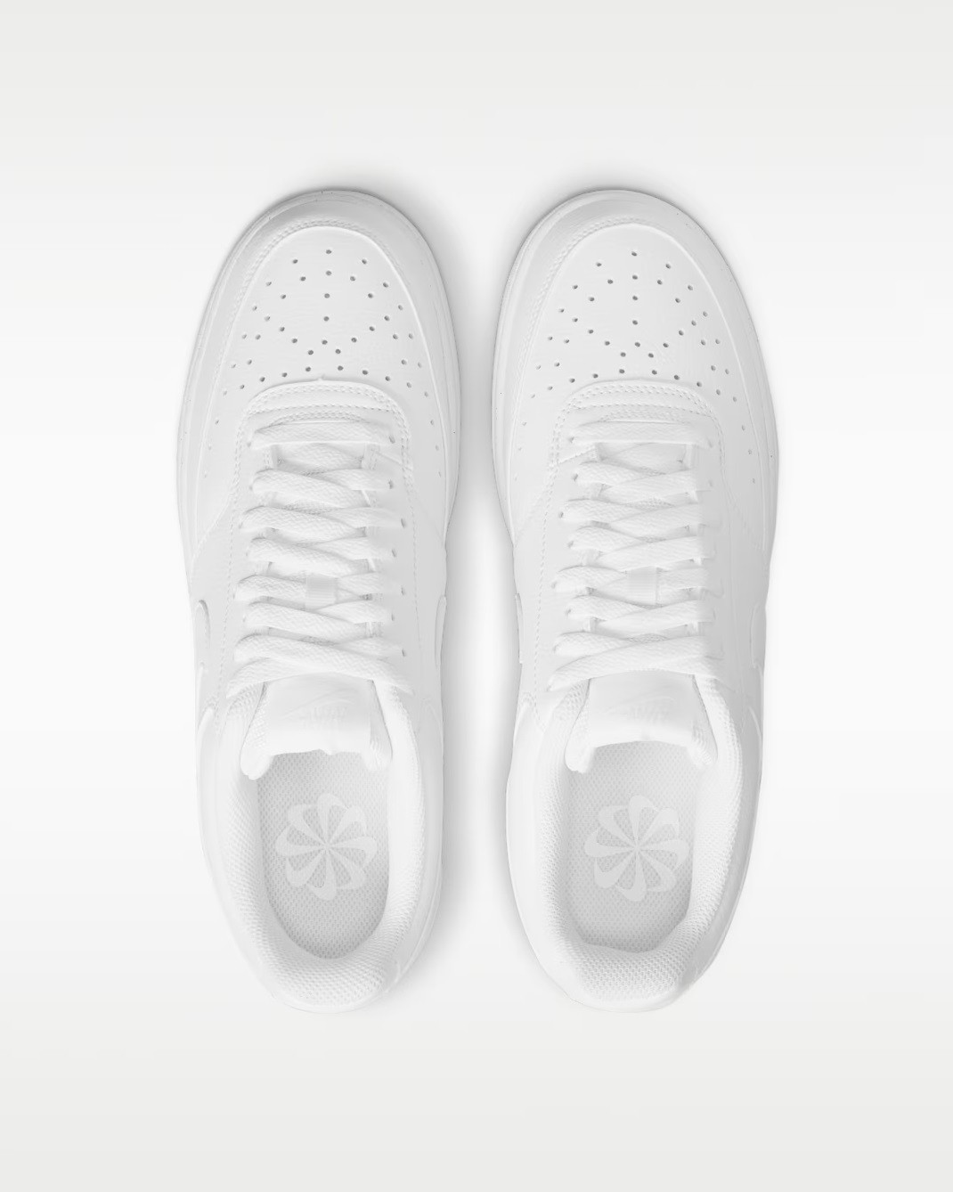 Nike COURT VISION LOW Next Nature Basketball Sneakers Triple White DH2987 100