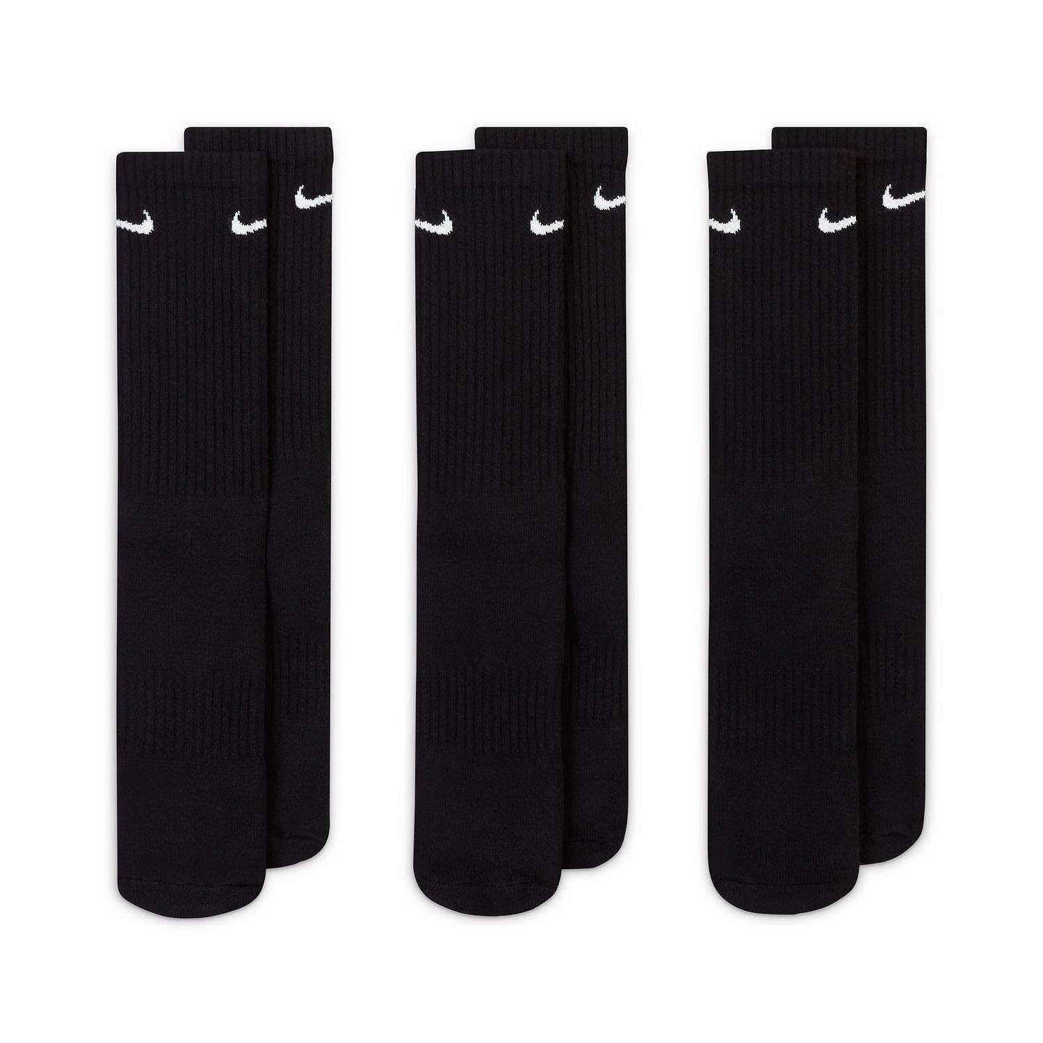 Nike Men’s Socks Dri-Fit Everyday Cushioned Athletic Fitness Crew Training Socks