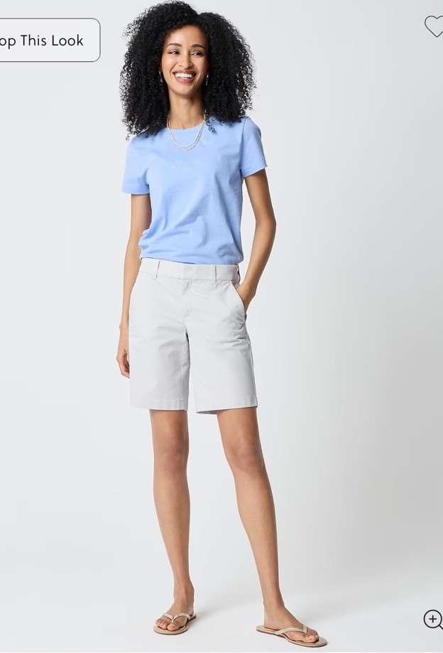 Lot of 5 J.Crew Factory 9” Frankie Bermuda Chino Shorts Sz 14
