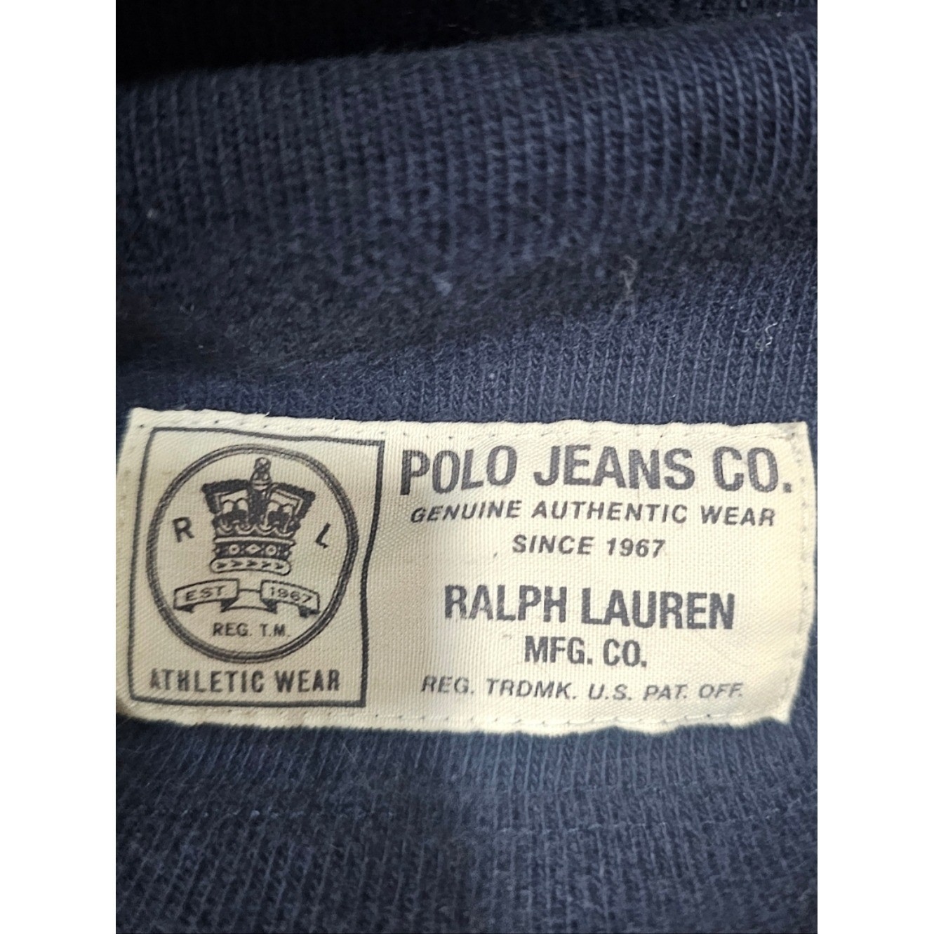 Men’s Navy & Yellow Logo Crewneck Sweatshirt