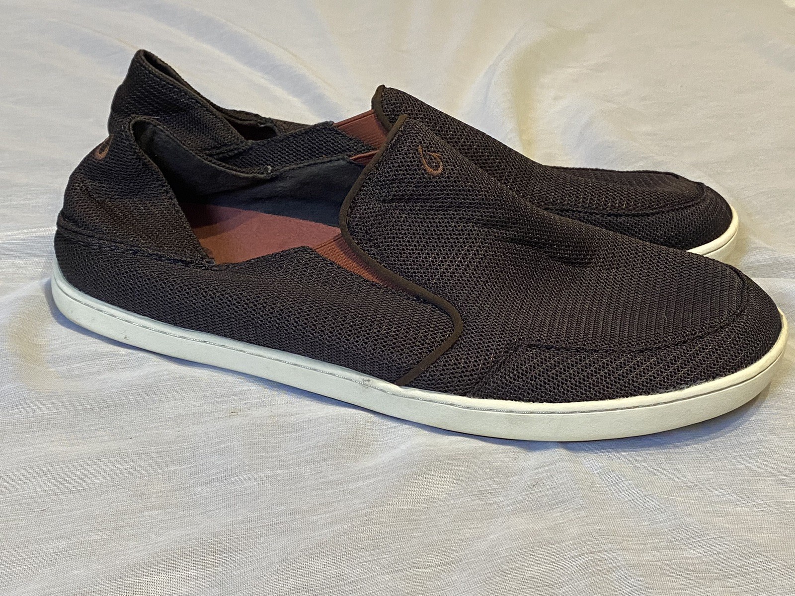 OluKai Nohea Shoes Men’s Sz 13 Dark Brown Casual Mesh Slip On – S104