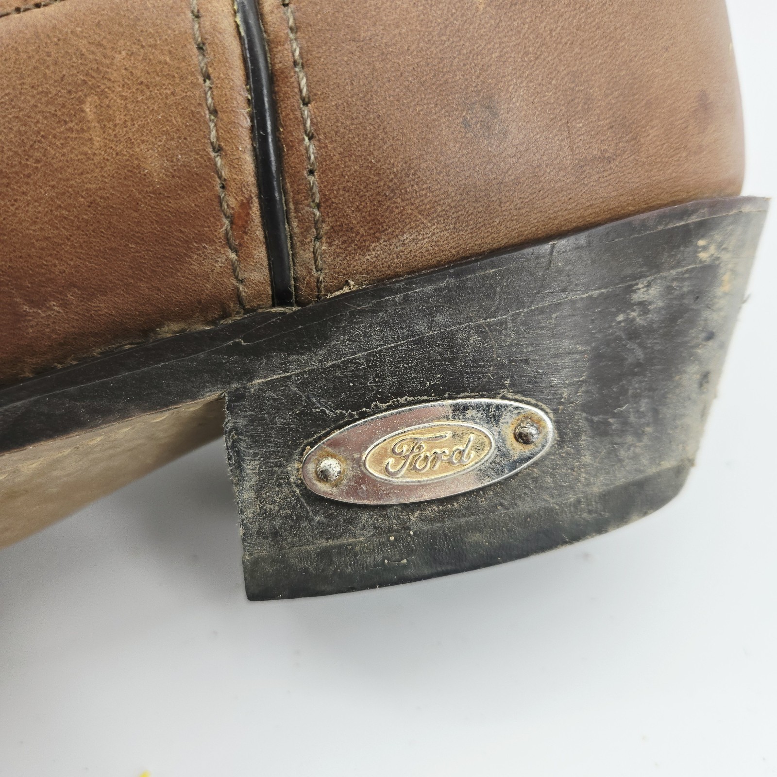 Vintage 90s Laredo Ford Racing embroidered black western cowboy boots men’s 9 EE