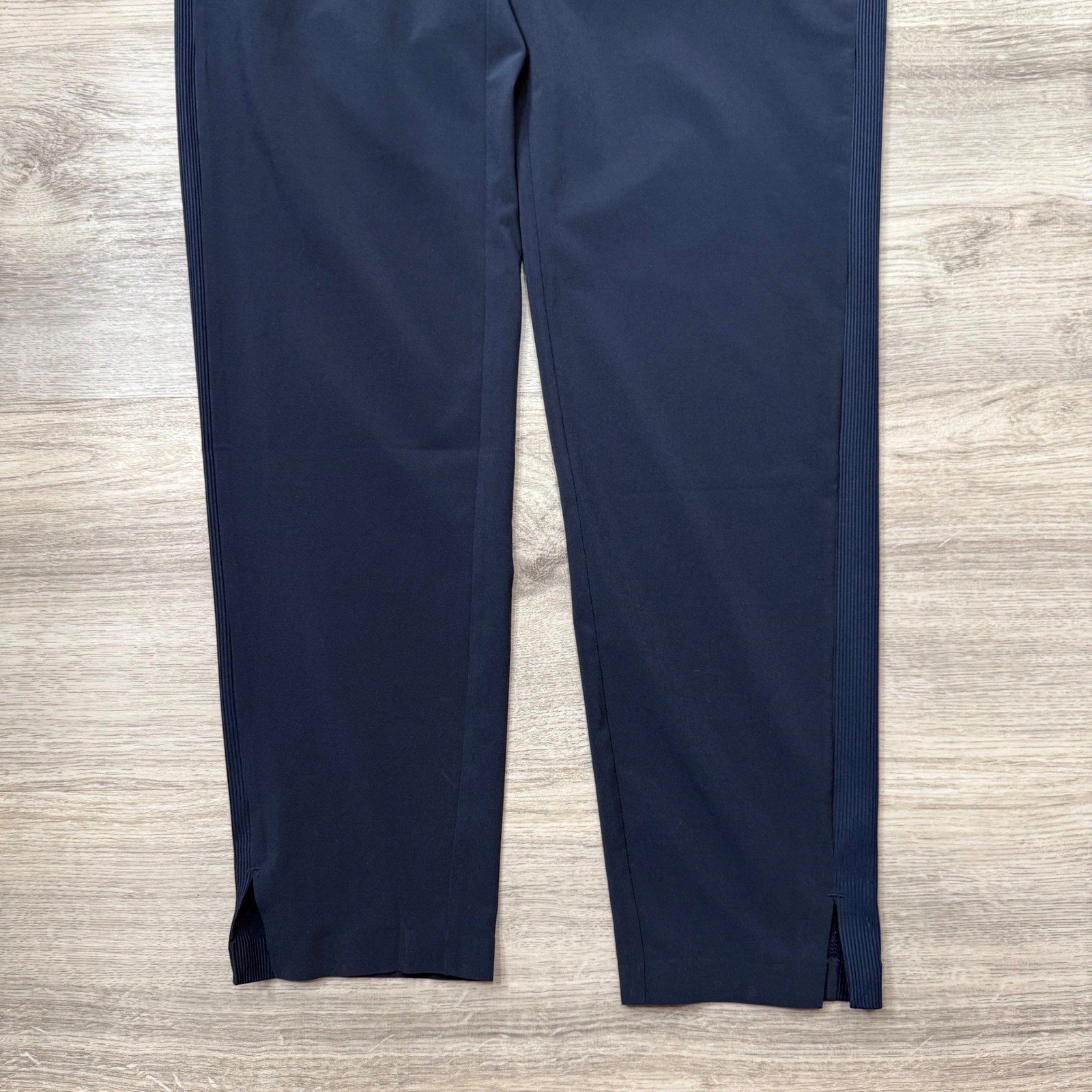 Athleta Navy Blue Jogger Pants Athletic Leisure Zip Pockets Size 2