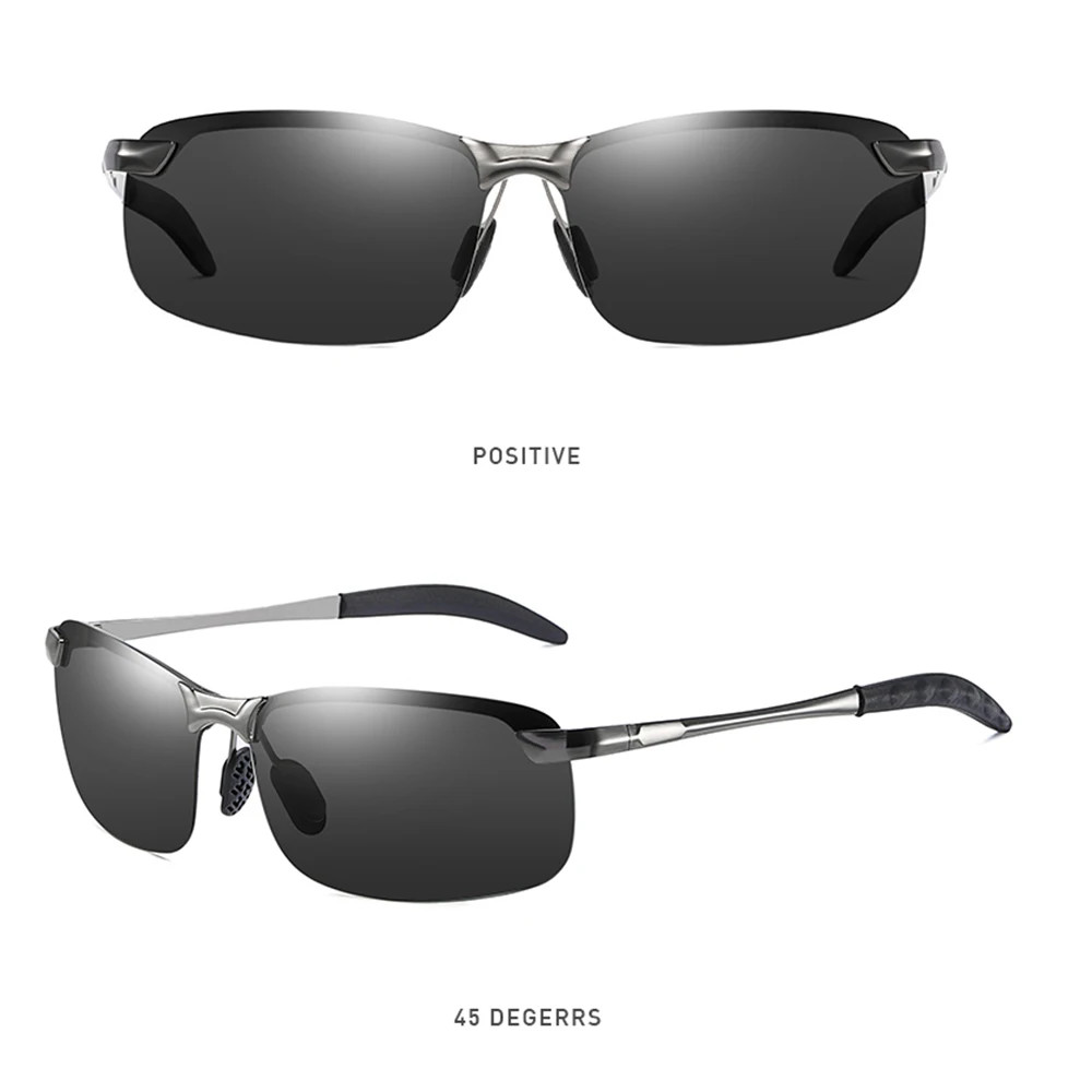 Photochromic Sunglasses Men Polarized Driving Chameleon Glasses Male Change Colo