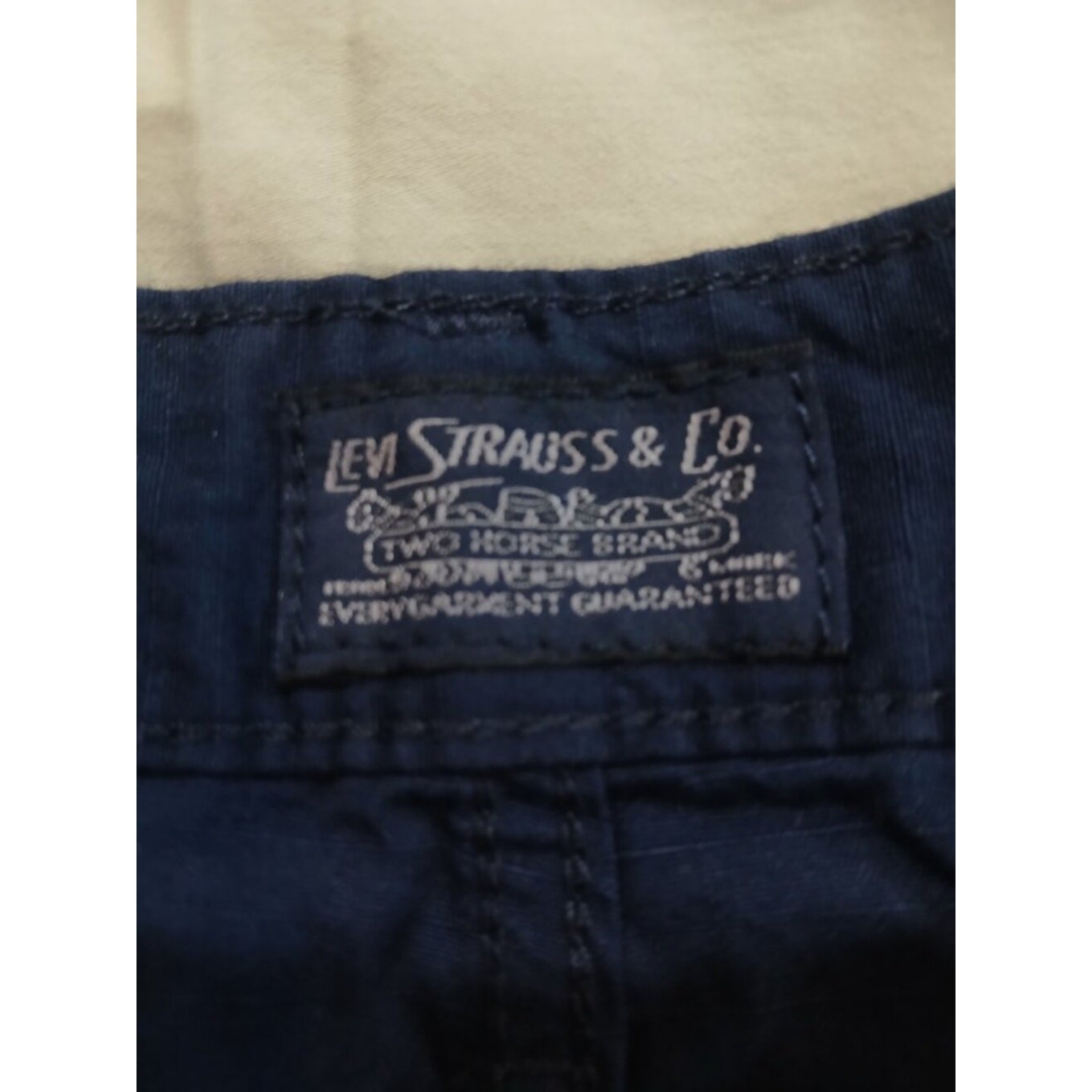 Levi’s Carrier Cargo Shorts 44 Blue Cove Navy NWT 100% Cotton WaterLess