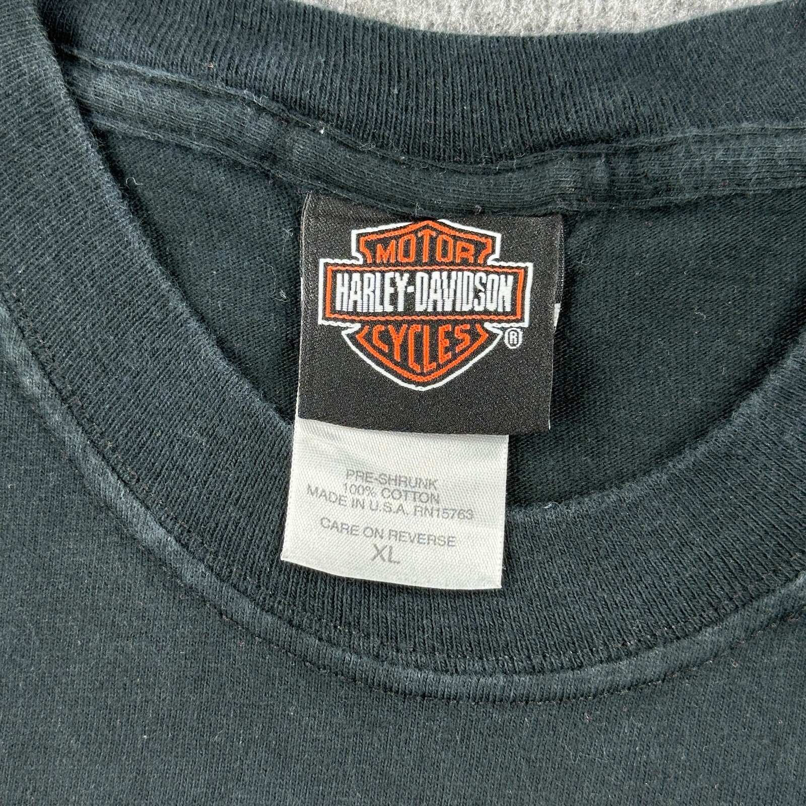 Harley Davidson Shirt Mens XL Black Tribal Macon GA Motorcycle Sword Dagger Tee