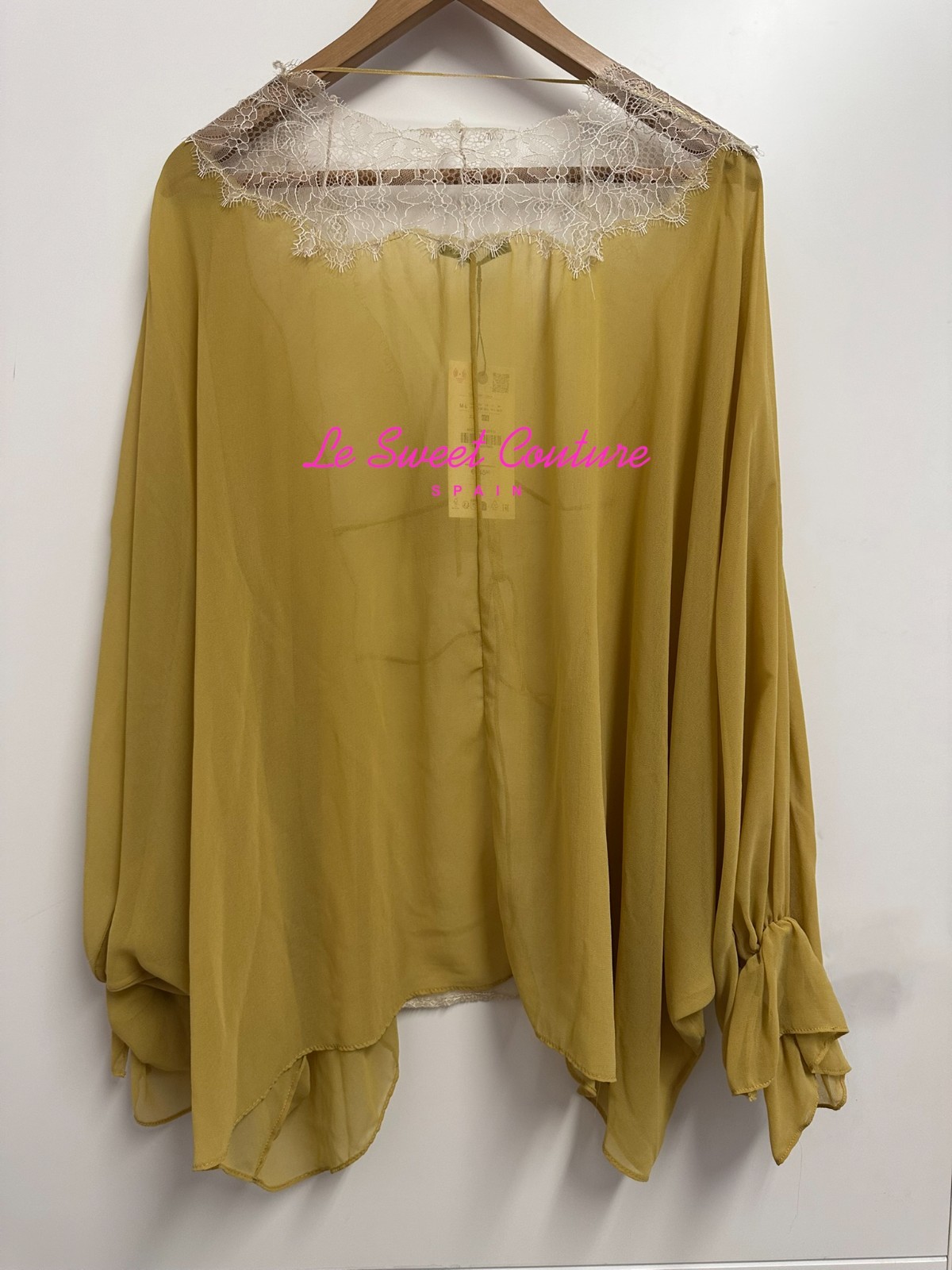 ZARA WOMAN NWT FW25 BROWN SEMI-SHEER SEQUIN FEATHER BLOUSE 8896/820/700