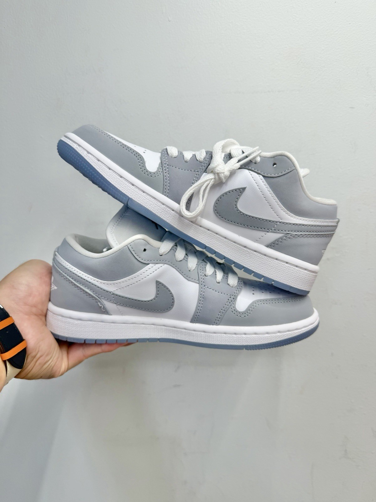 Air Jordan 1 Low White Wolf Grey DC0774-105 Women’s Size 5