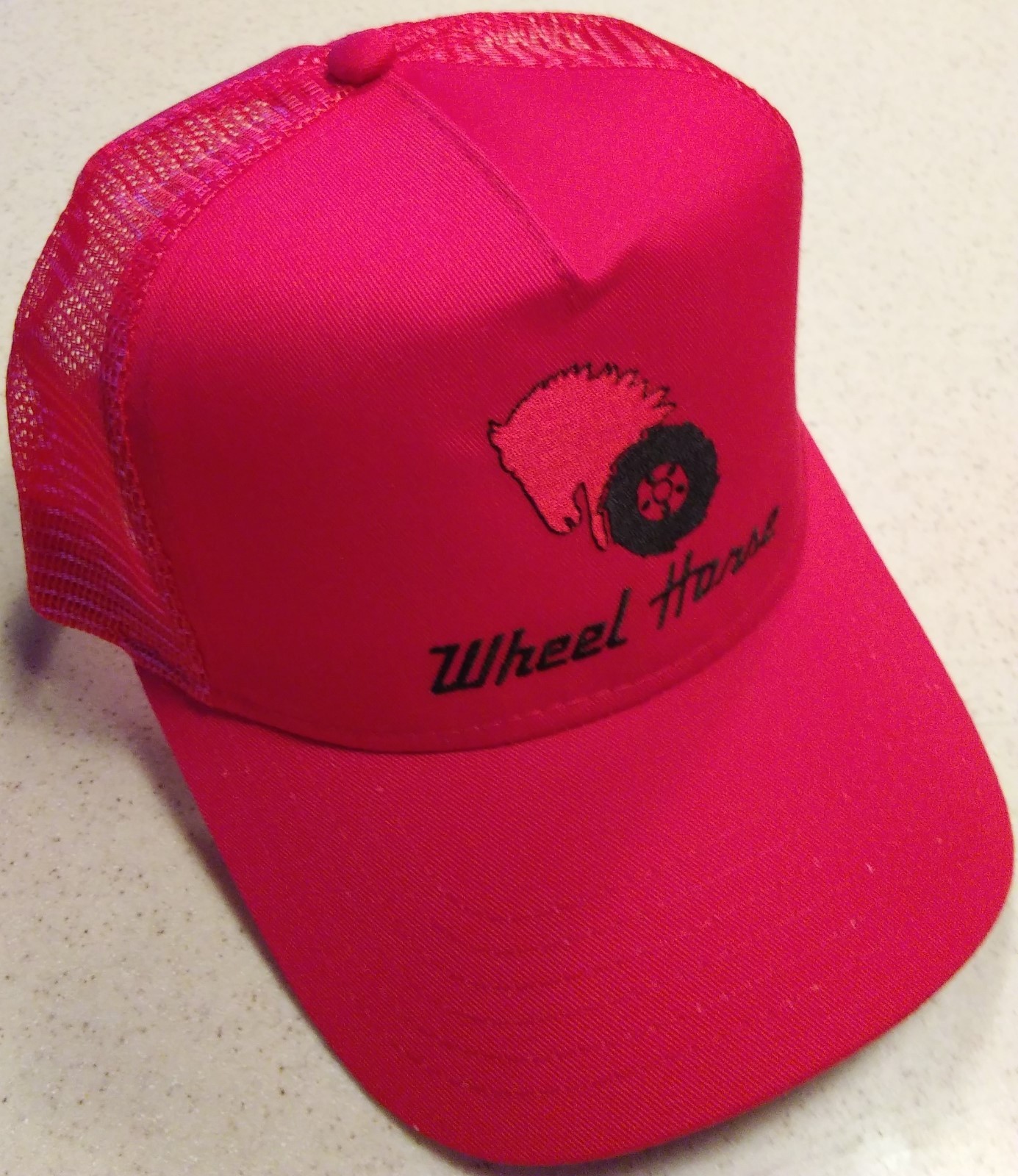 Wheel Horse Logo Embroidered Solid or Mesh Hat (6 colors)