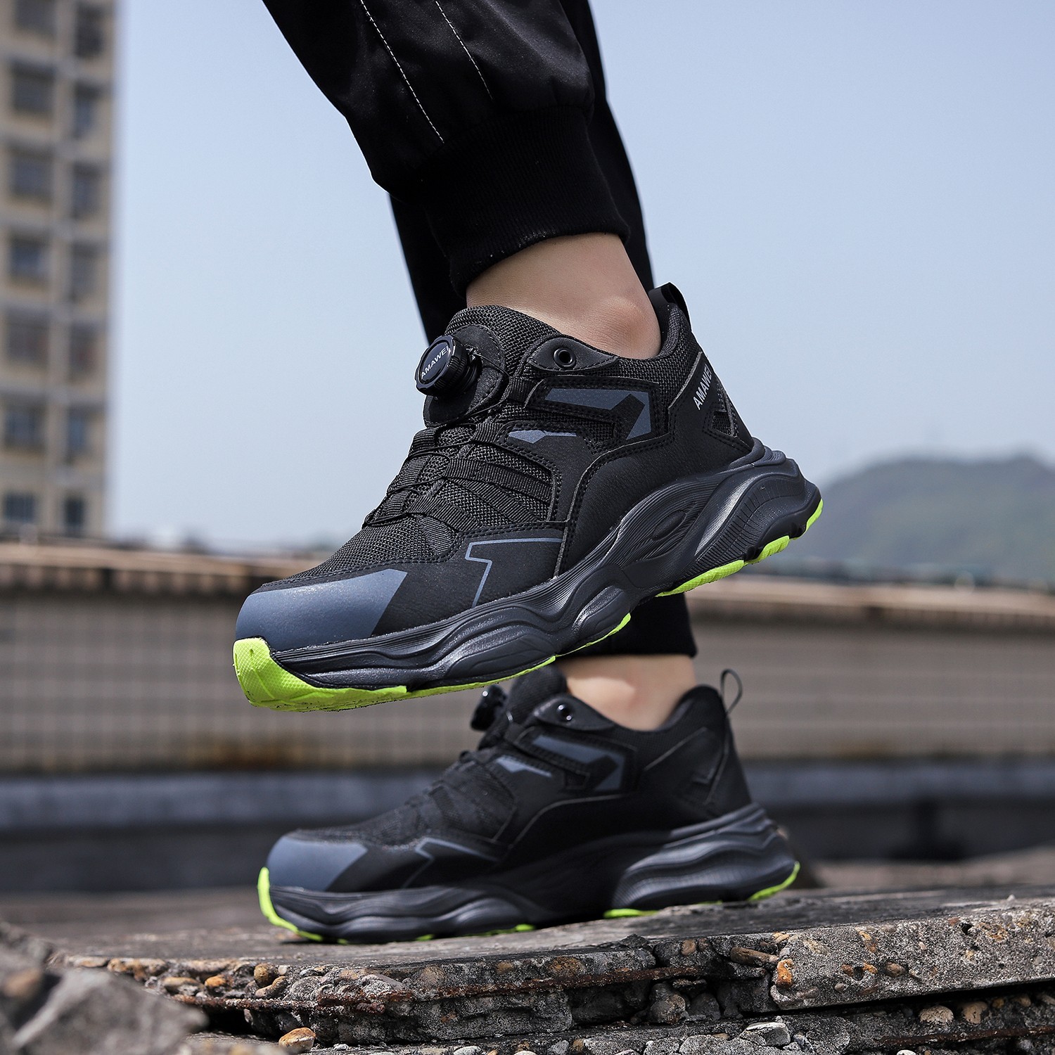 Men’s Safety Work Shoes Breathable Puncture Proof Shoes Non-slip Work Sneaker