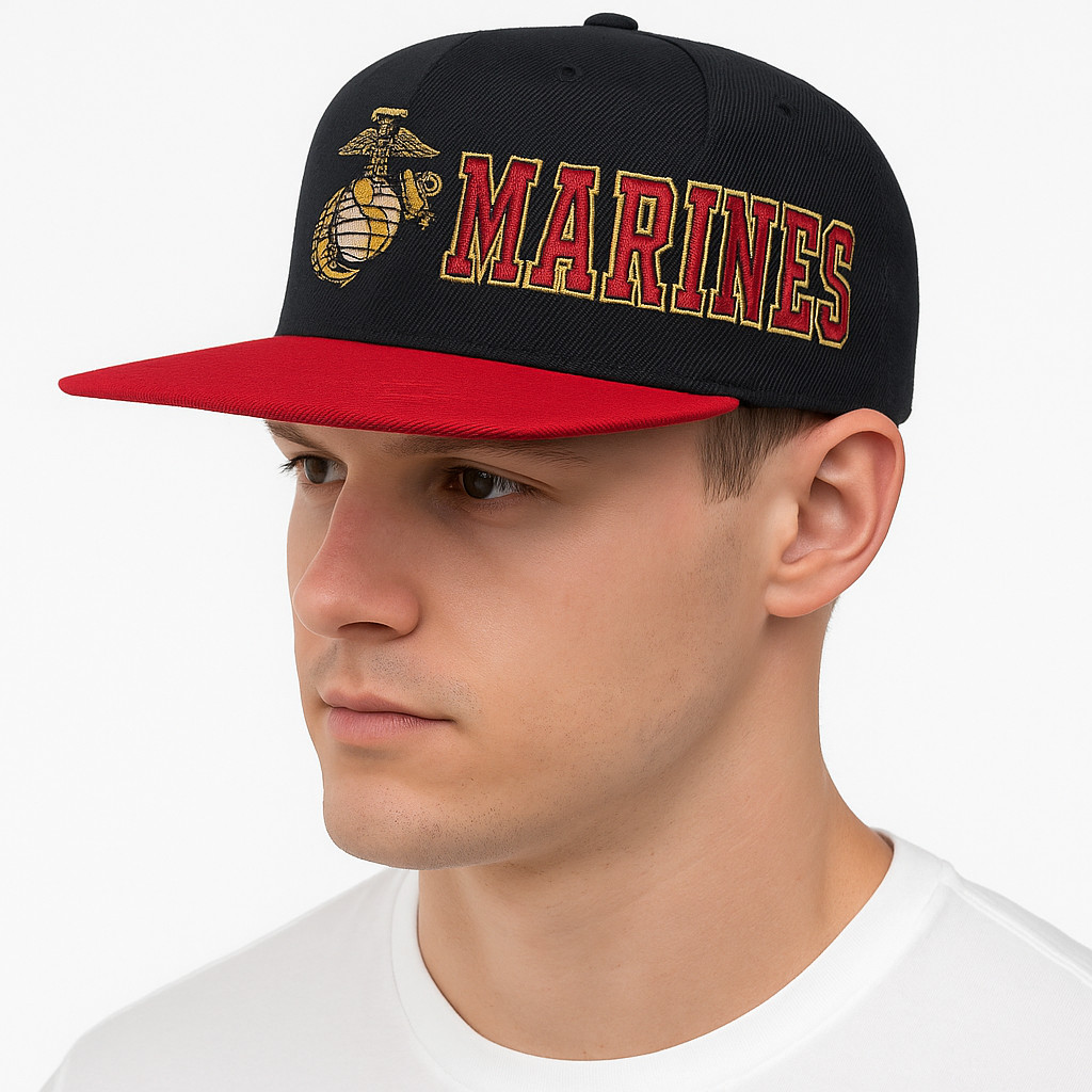USMC MARINES Snapback — Officially Licensed United States Marine Corps Flat Brim