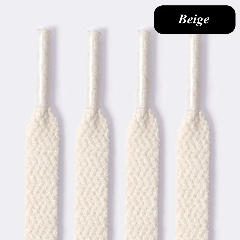 1Pair Flat Shoelaces 90-180cm for Sneakers 8mm Fabric Shoe Laces Color Shoe Lace