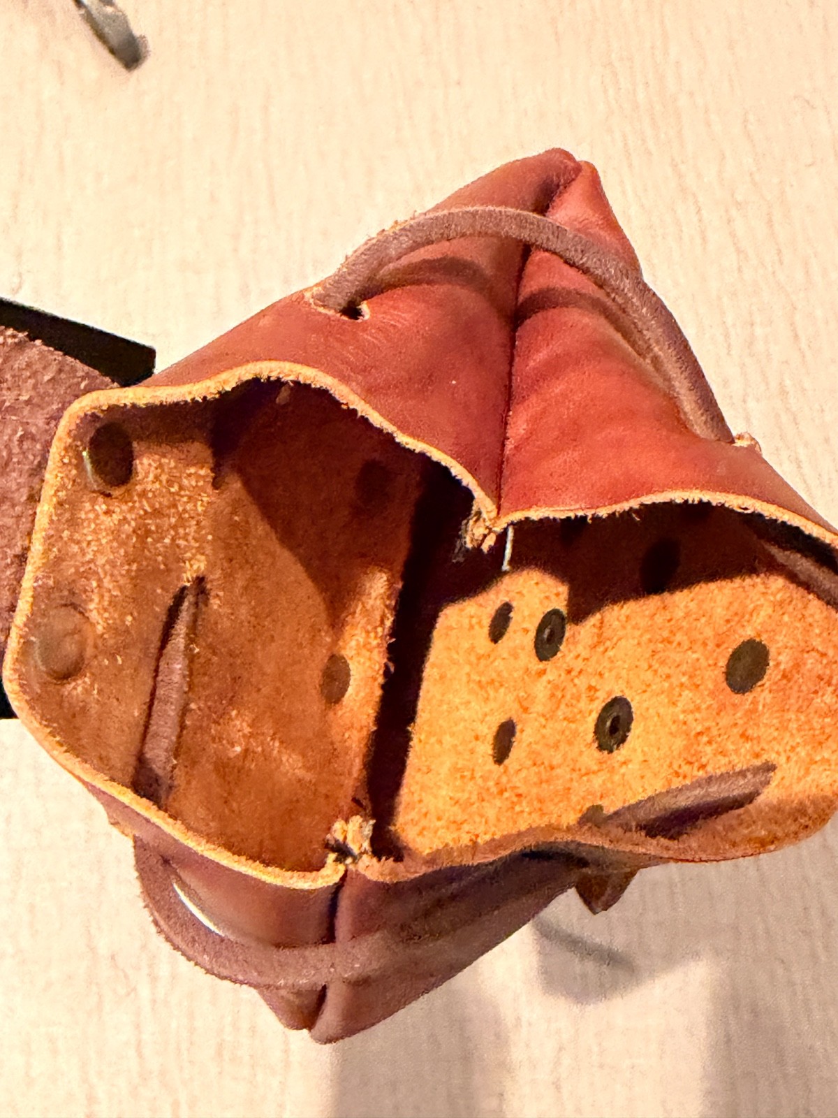 Genuine Leather Belt Pouch Steampunk Renaissance Faire Drawstring Turn Lock