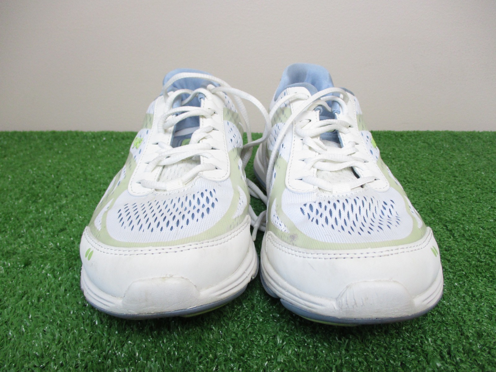 Ryka Devotion Plus 2 Shoes Womens 9.5 Medium B White Blue Grey Sneakers Running