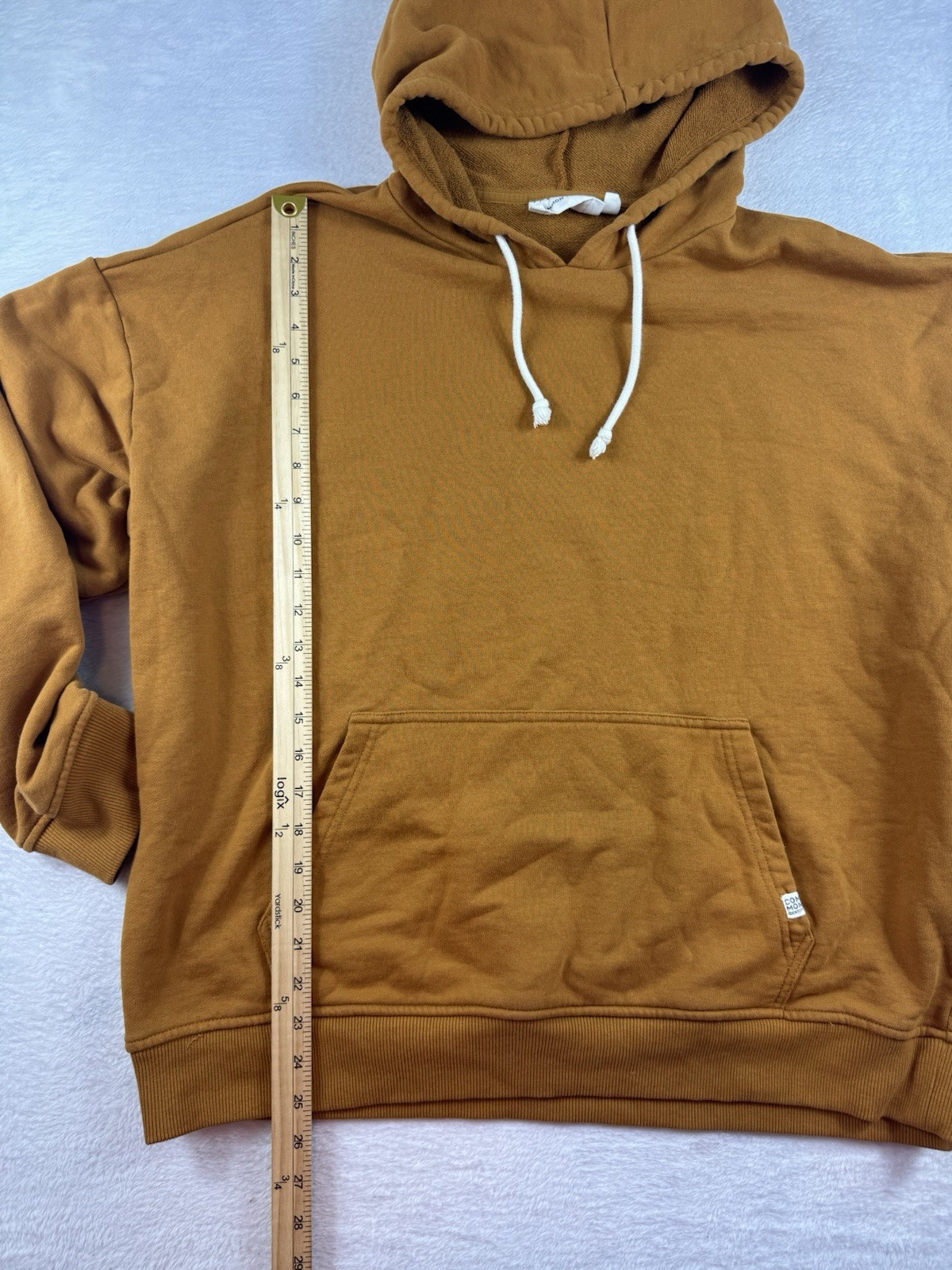 Common Identity Brown Cotton Blend Pullover Hoodie XL Relaxed Fit Women Hooded
