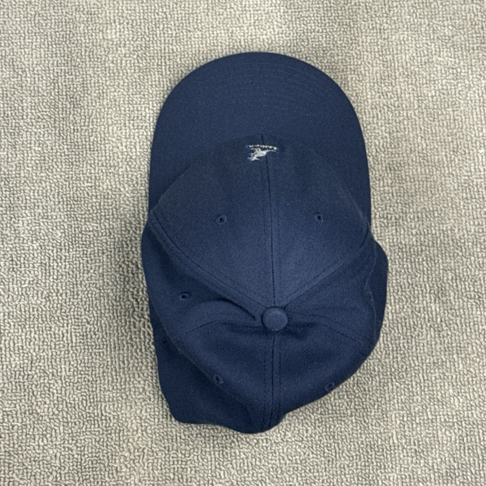 Kangol Hat Mens Small Medium S/M Baseball Cap Wool Blend Navy Blue Stretch Flex