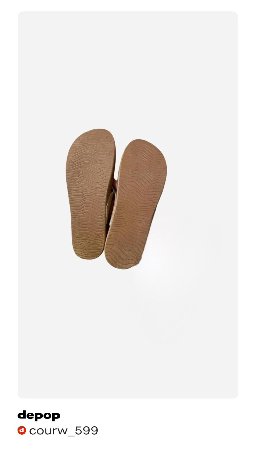 Reef Women’s Gold Flip Flop Sandals Size 8 Faux Leather Comfort Slip-On NIB