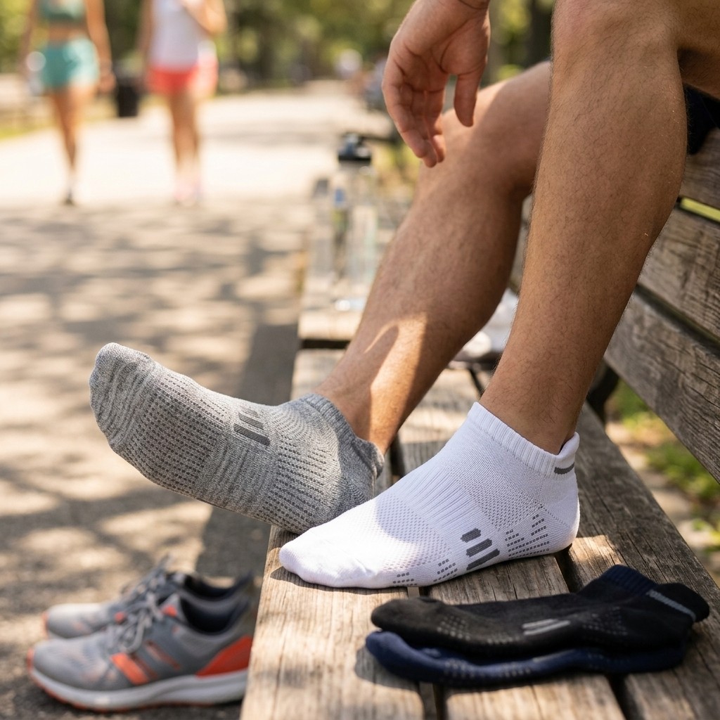 5Pairs Breathable No Show Socks Anti-Odor Low Cut Athletic for Men Women