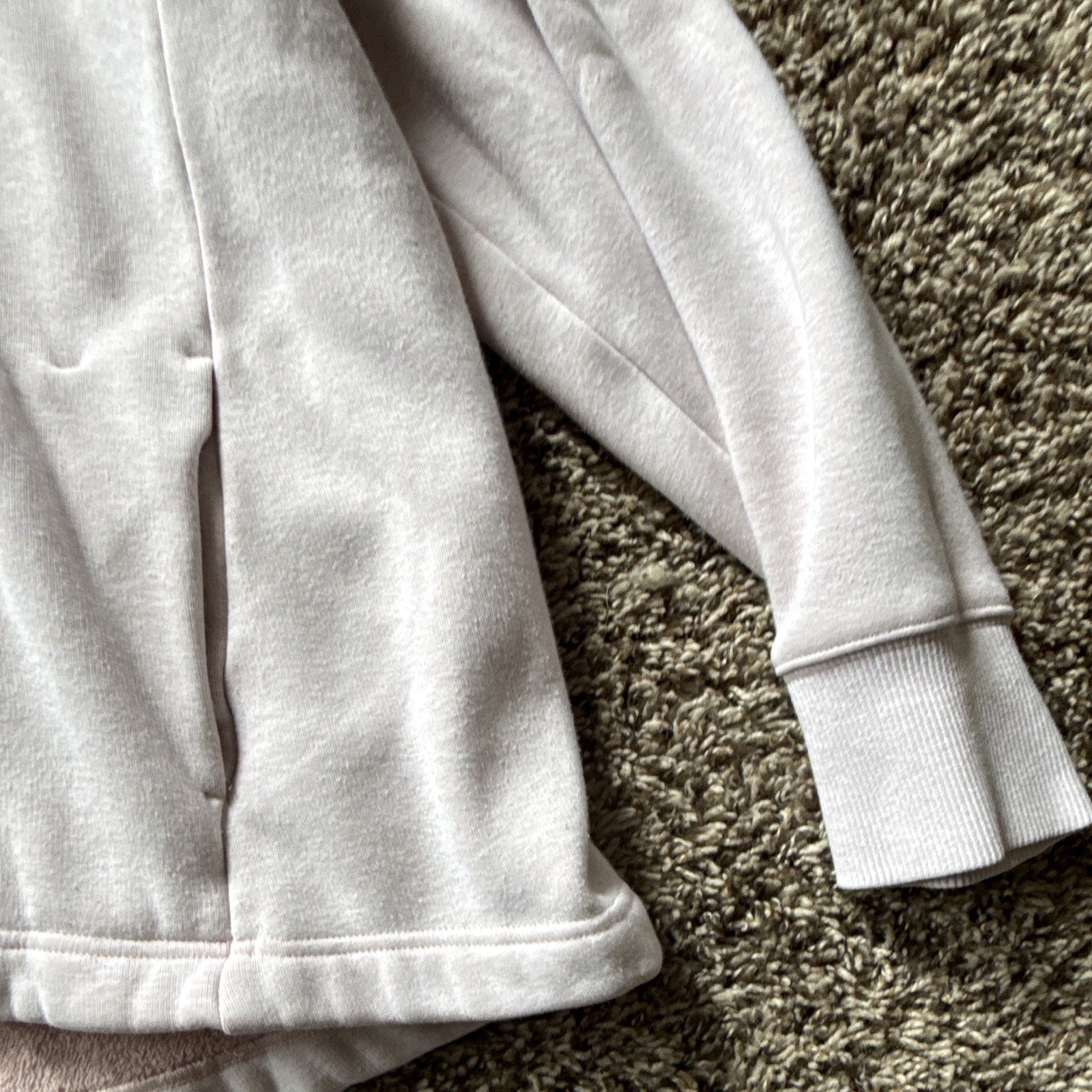 Athleta Women’s 1/4 Zip Hooded Jacket Light Pink Size Large