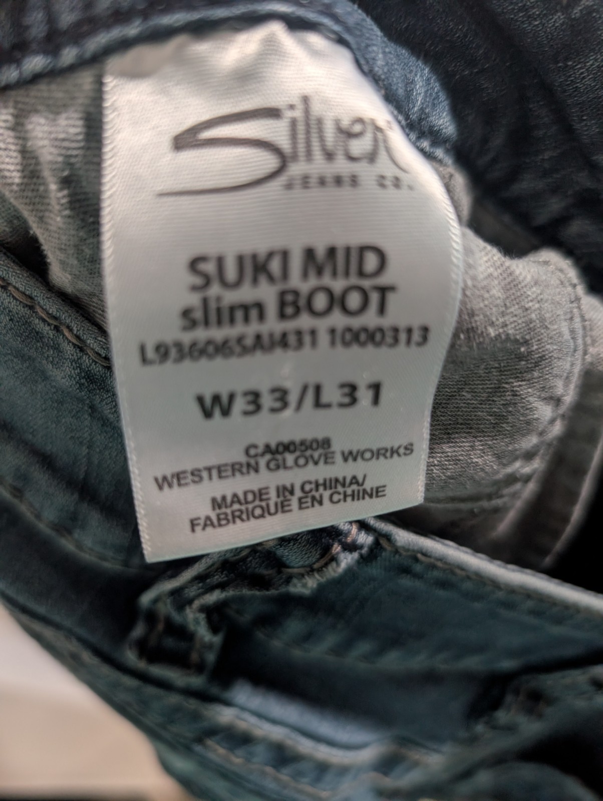 Silver Jeans Womens Suki Slim Bootcut Jeans Medium Wash Blue Denim Stretch