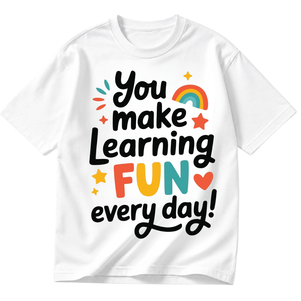 You Make Learning Fun Shirt Teacher Gift Kids Youth Back to School Tee XS-2XL