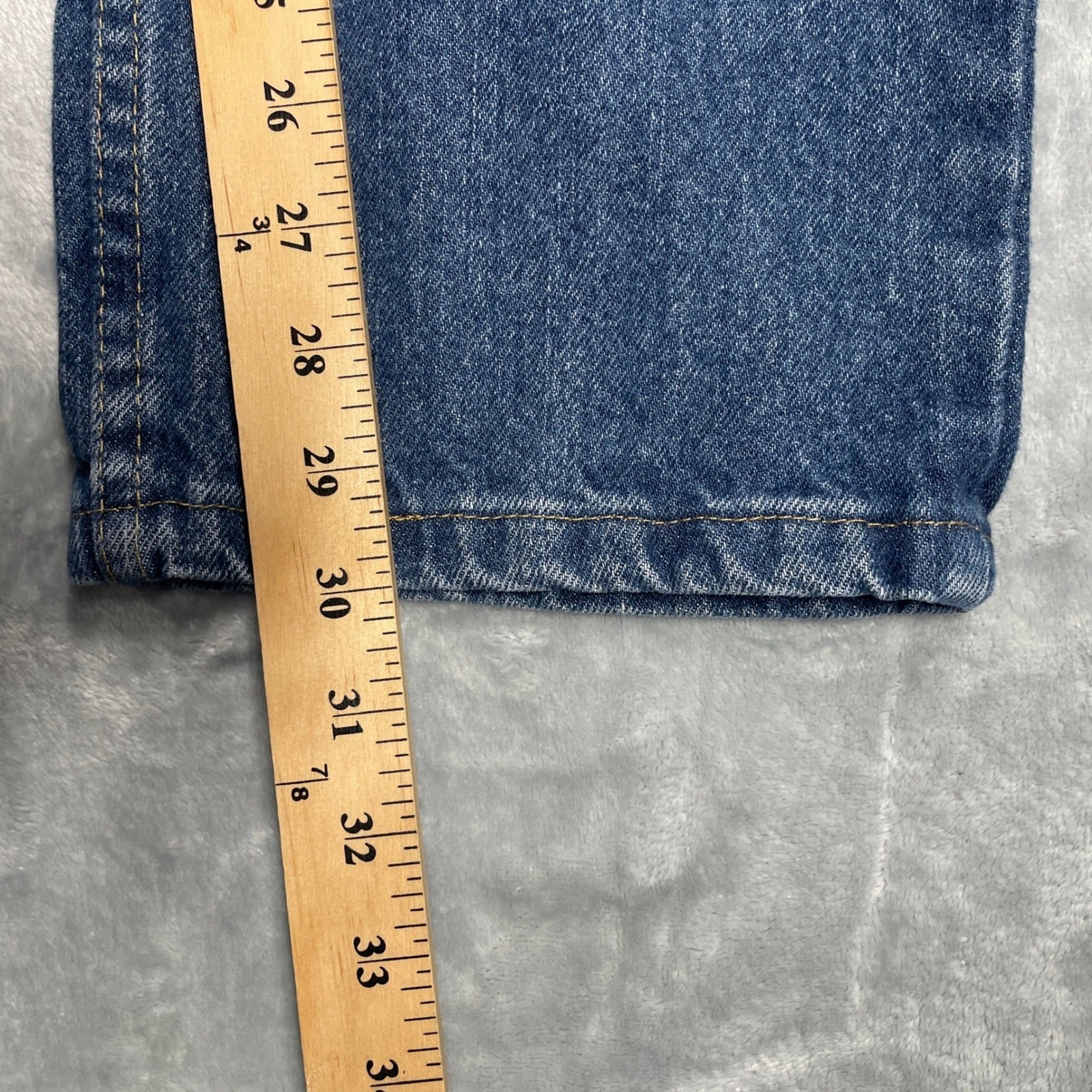 Wrangler Authentics Jeans Mens 31×30 Blue Relaxed Straight Leg Denim