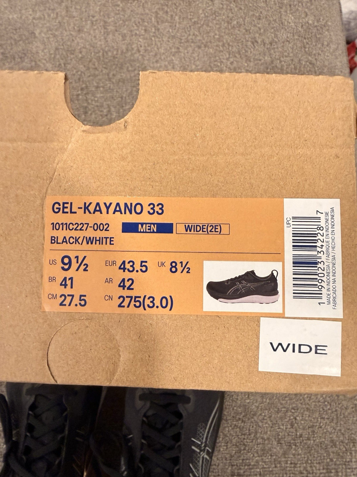 ASICS Gel-Kayano 33 Men’s Size 9.5M-NEW