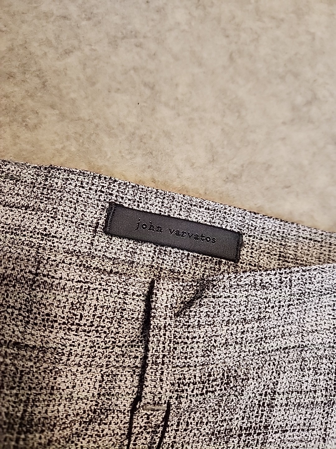 NWT $598 John Varvatos Mercer Pants In hazelnut linen viscose blend sz 54 US 36