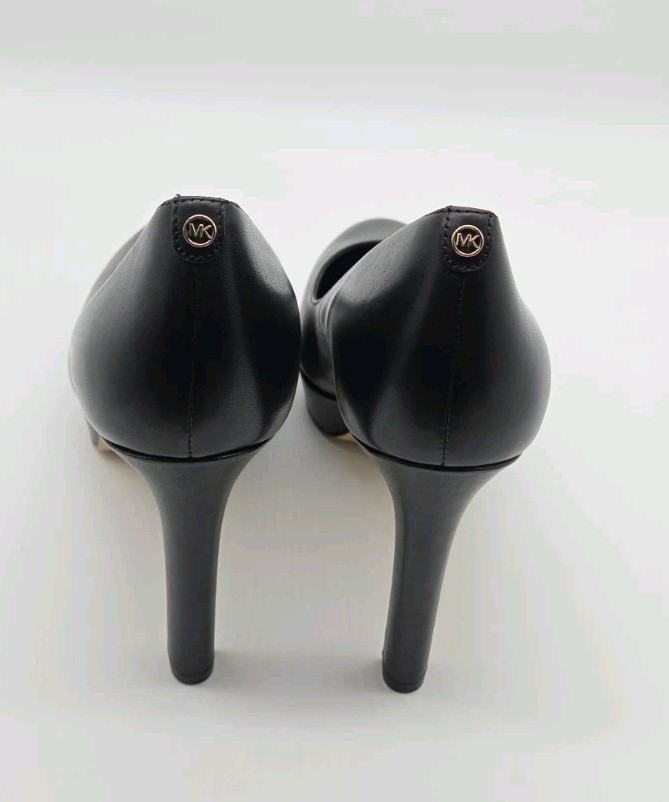 Michael Kors Women’s Chantal Black Platform Leather Pumps Size 9.5/10/11 NIB