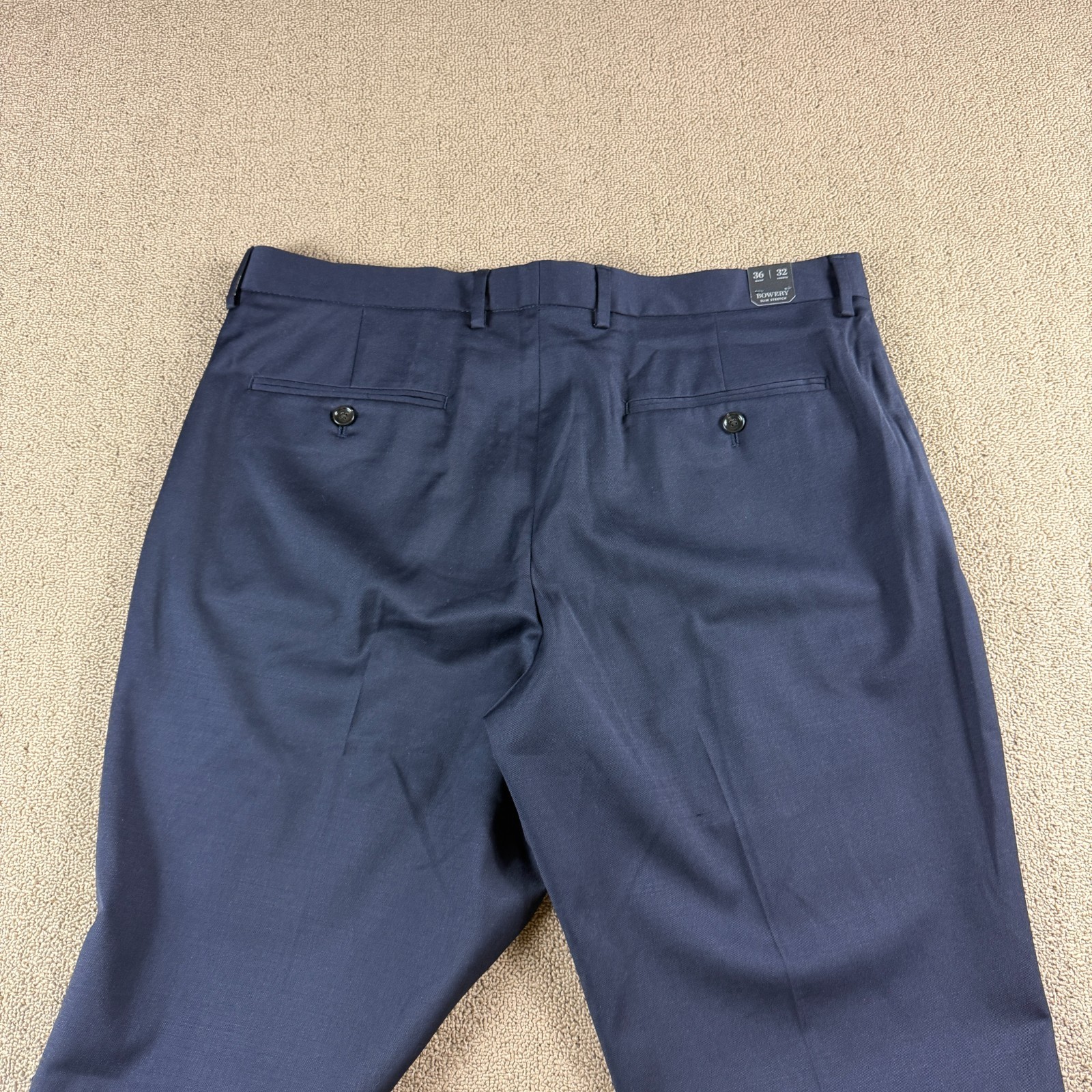 J.Crew Bowery Slim Stretch Wool Blend Dress Pants Blue Size 36X32 NWT MSRP $148
